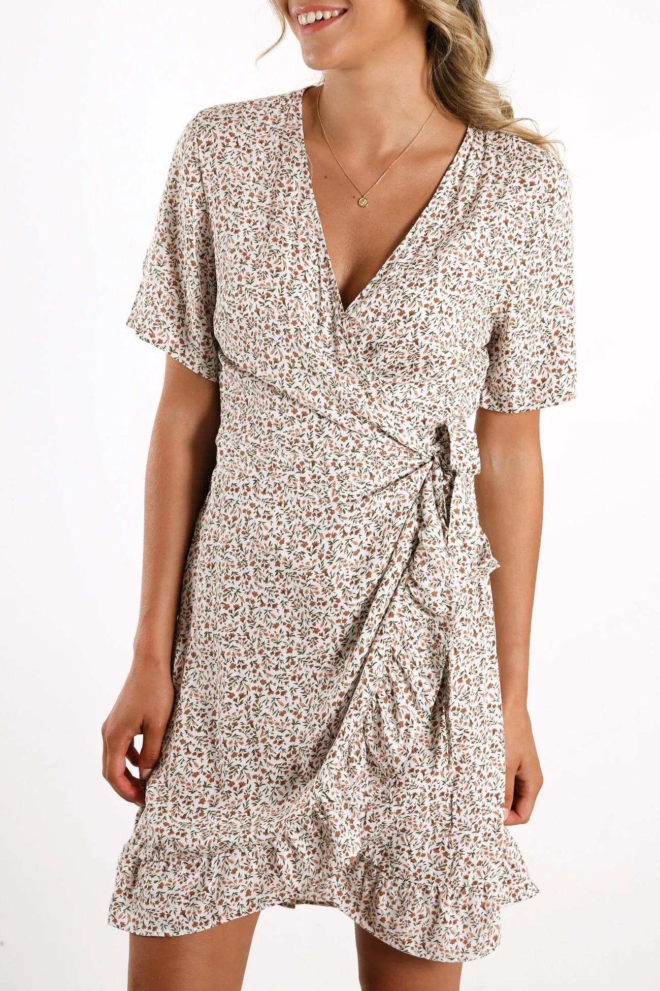 Free Dress Whisper White Print