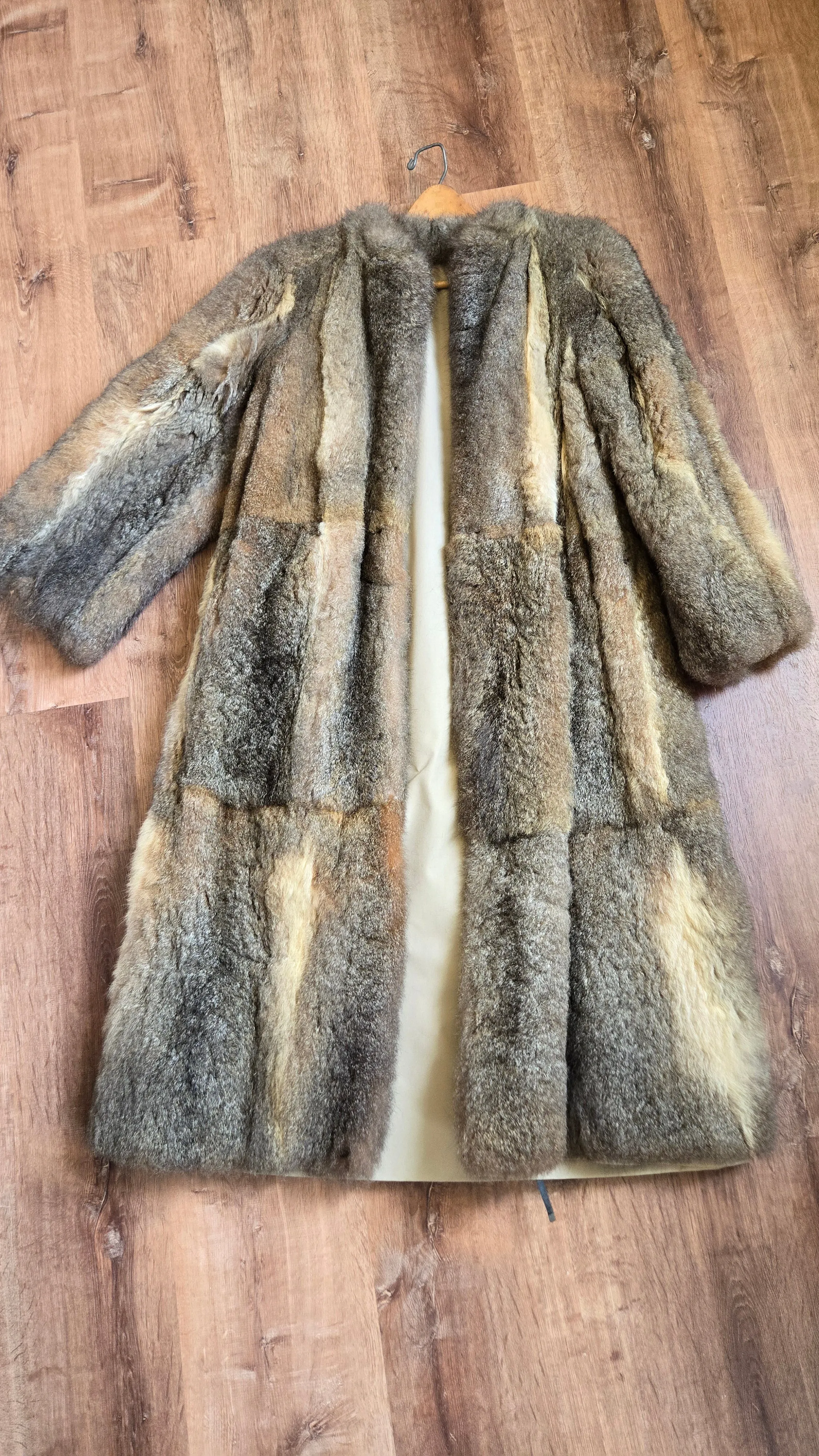 Full length fur coat