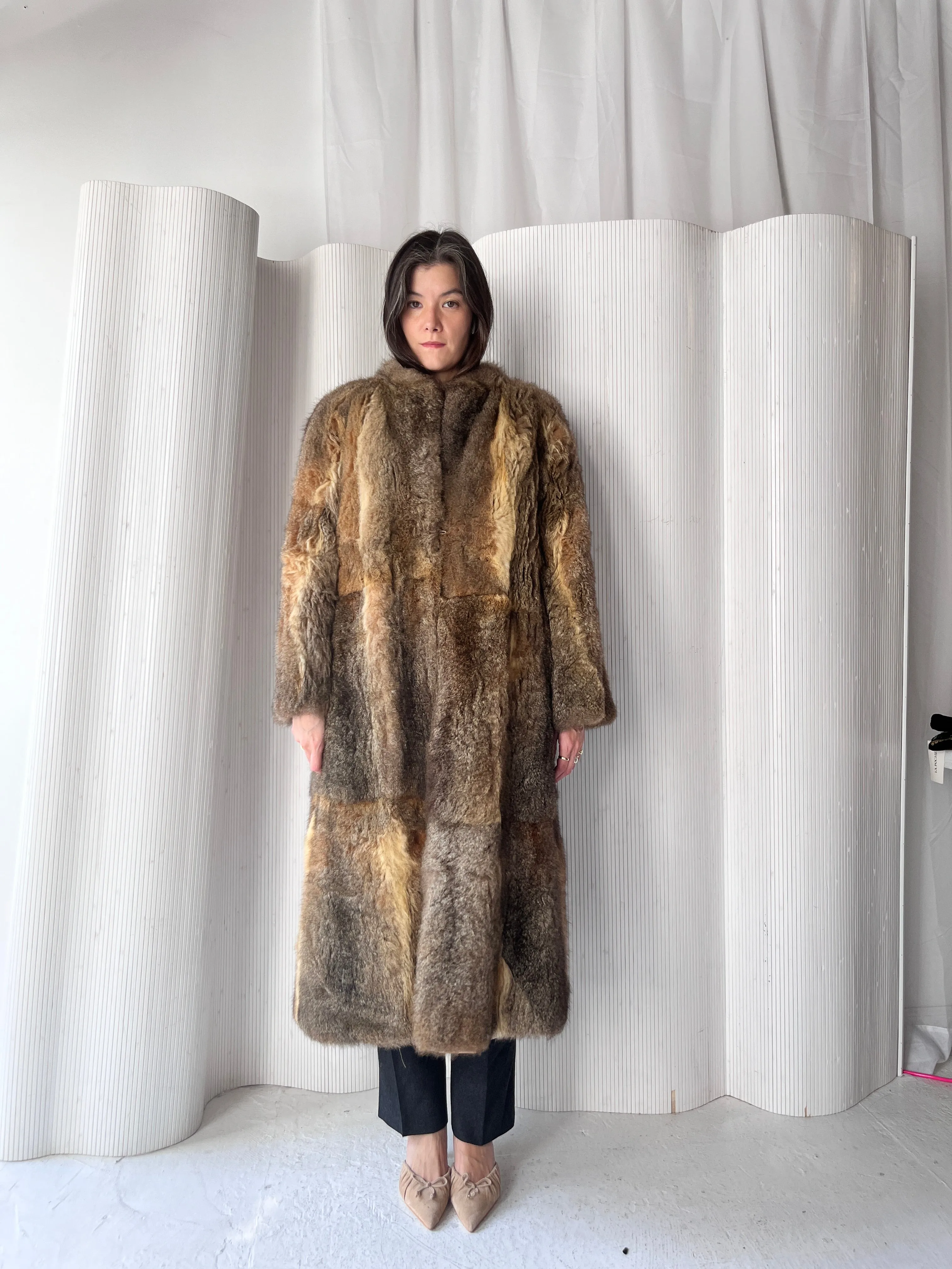 Full length fur coat