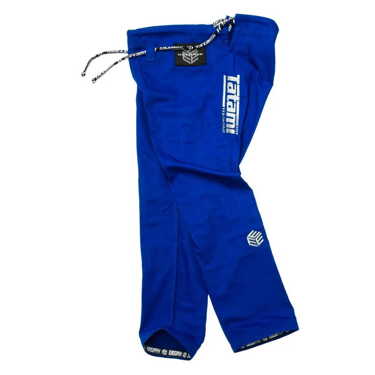 Grey on Blue Tatami Fightwear Estilo Black Label Mens BJJ Gi