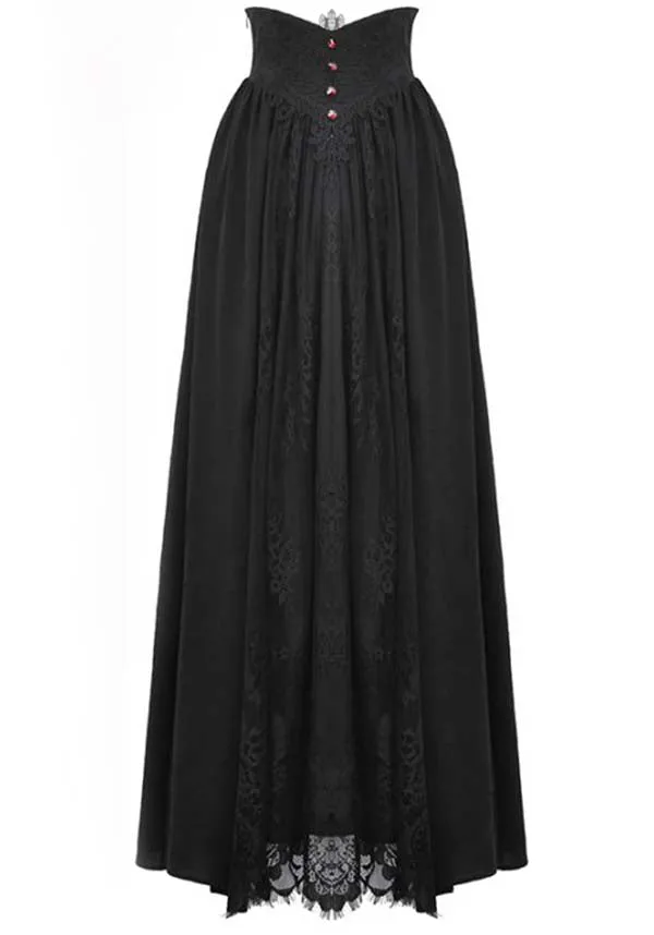 Heart Embroidered | MAXI SKIRT