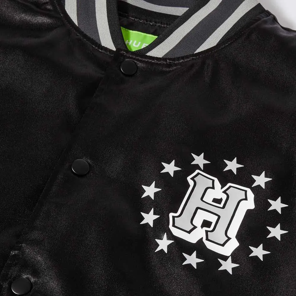 Huf Galactic Stack Baseball Jacket Black