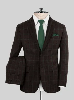 Italian Murano Corri Checks Wool Linen Silk Suit