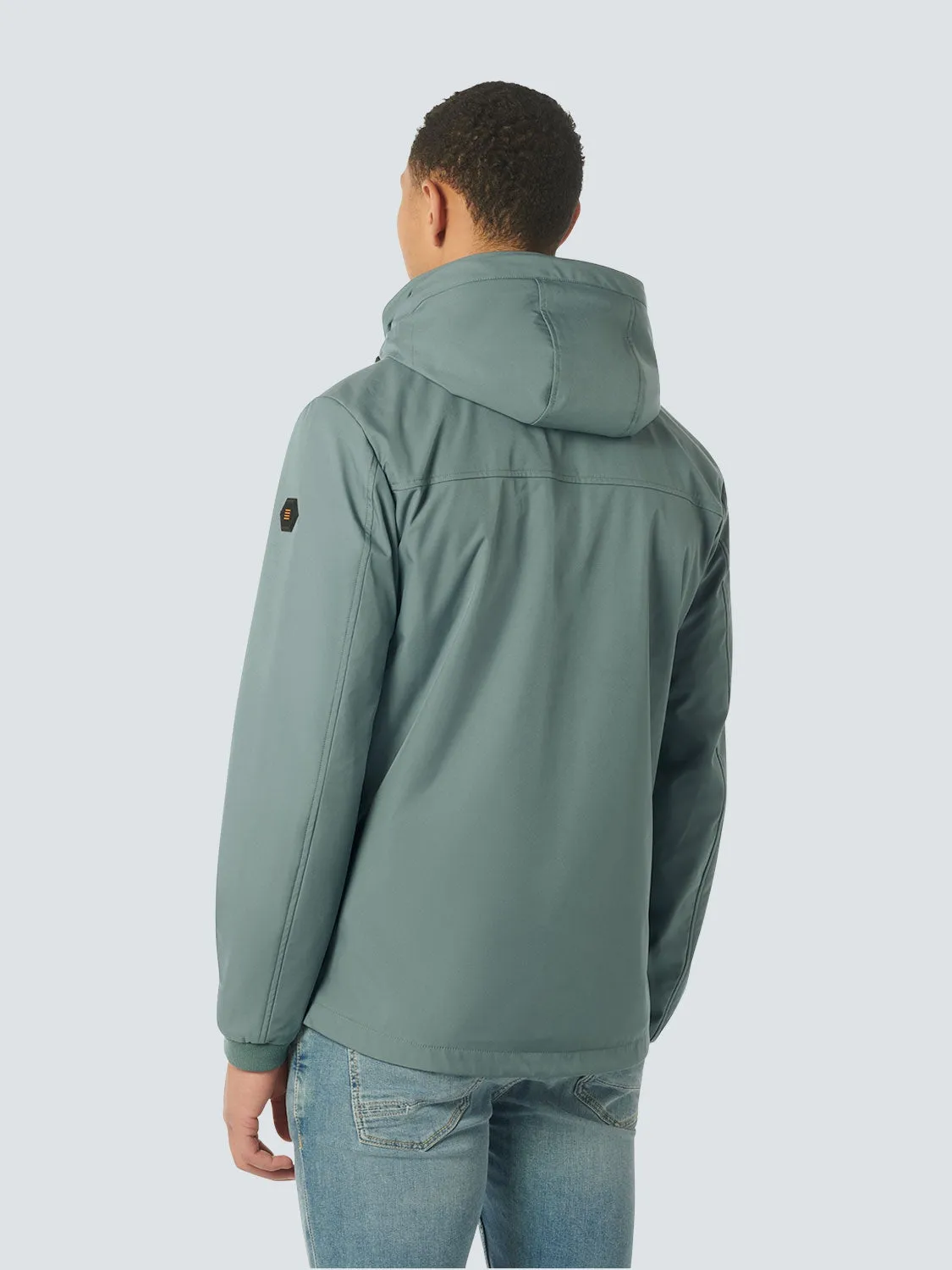 Jacket Mid Long Hooded | Steel