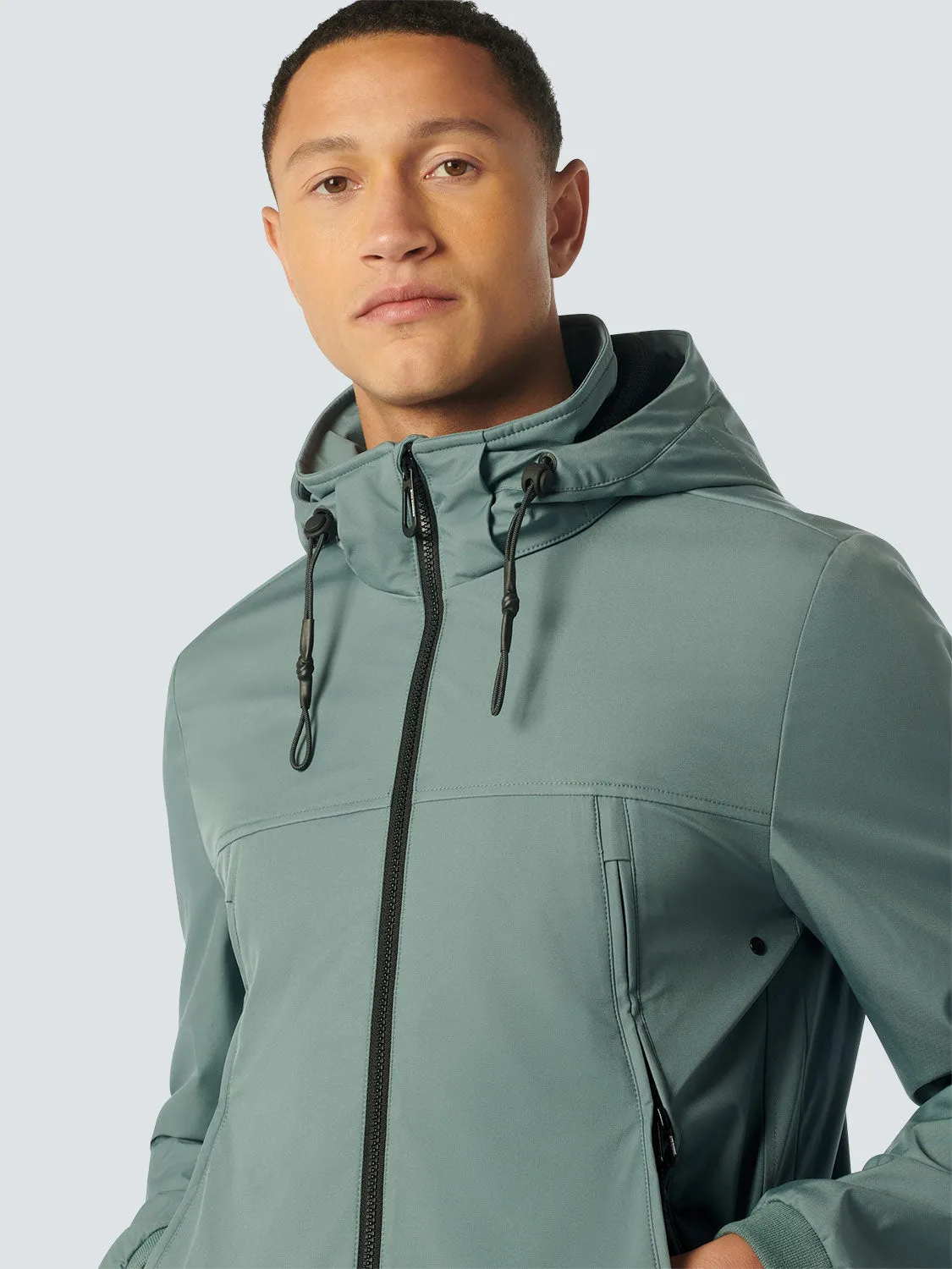 Jacket Mid Long Hooded | Steel