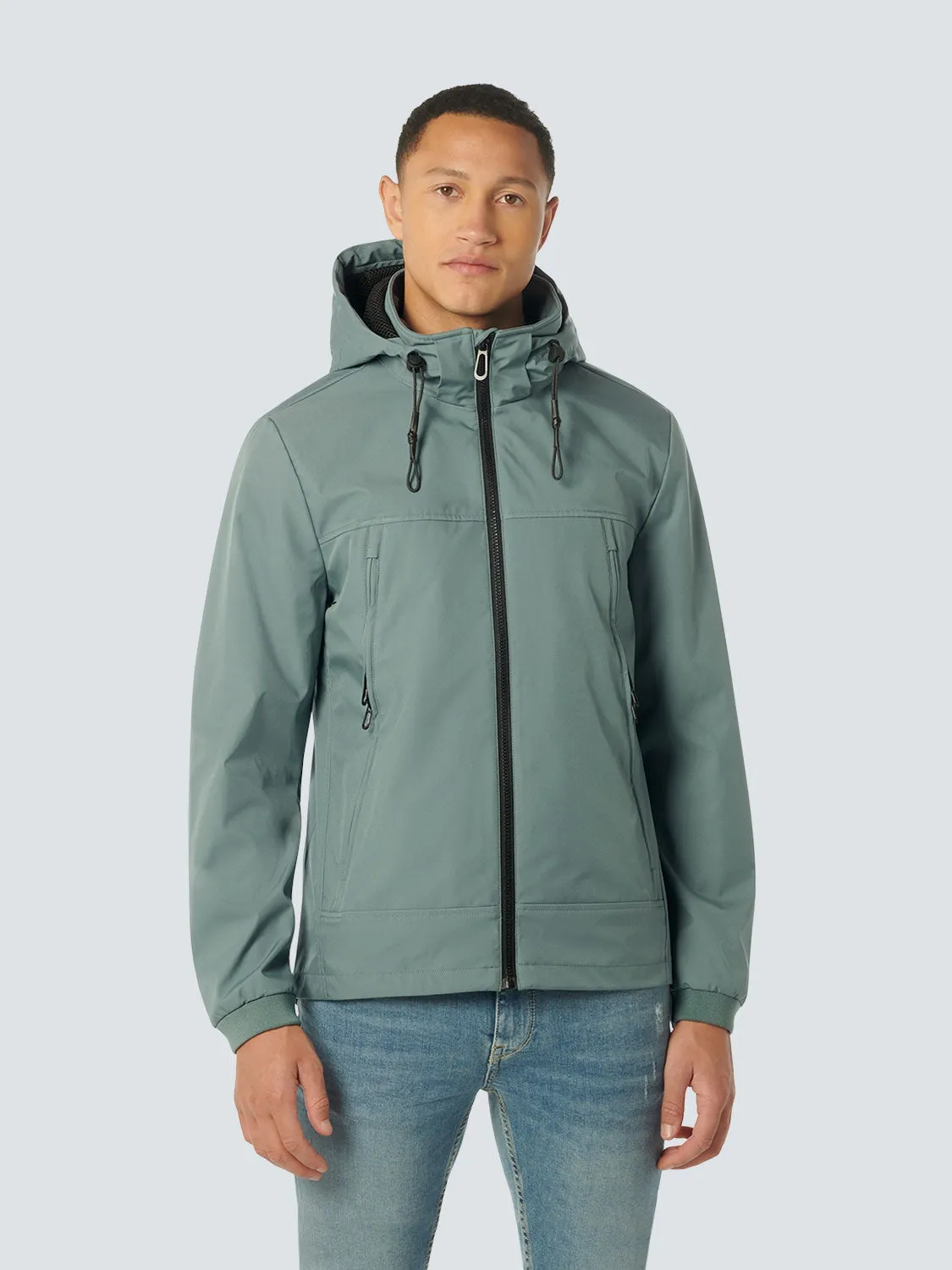 Jacket Mid Long Hooded | Steel