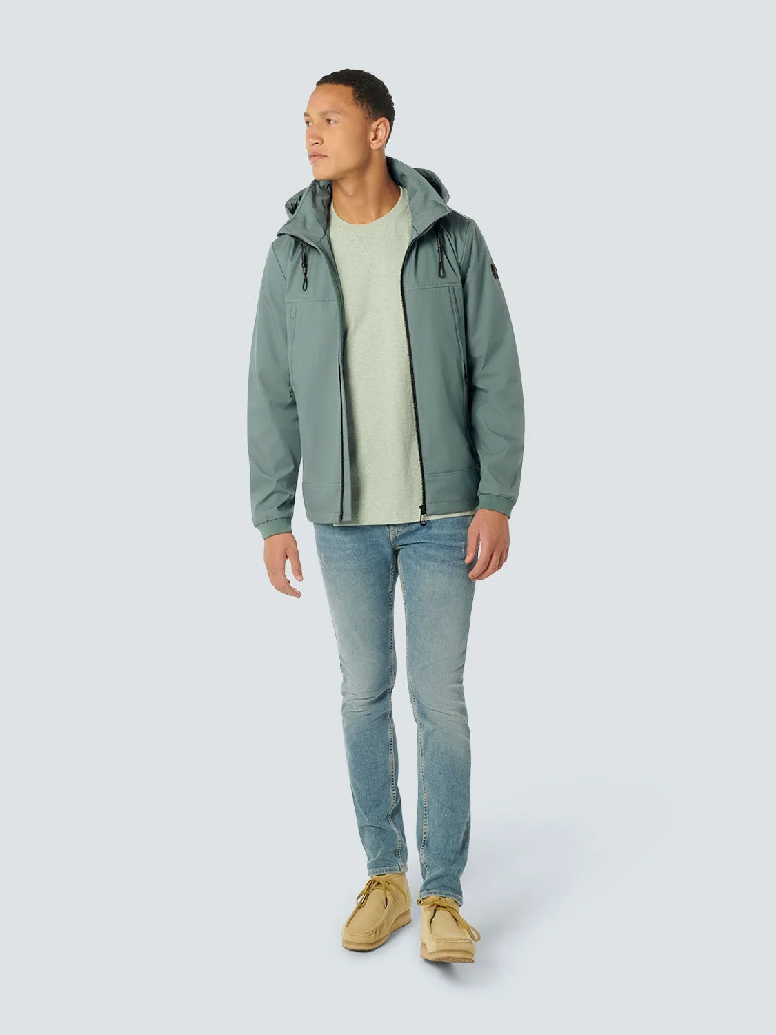 Jacket Mid Long Hooded | Steel