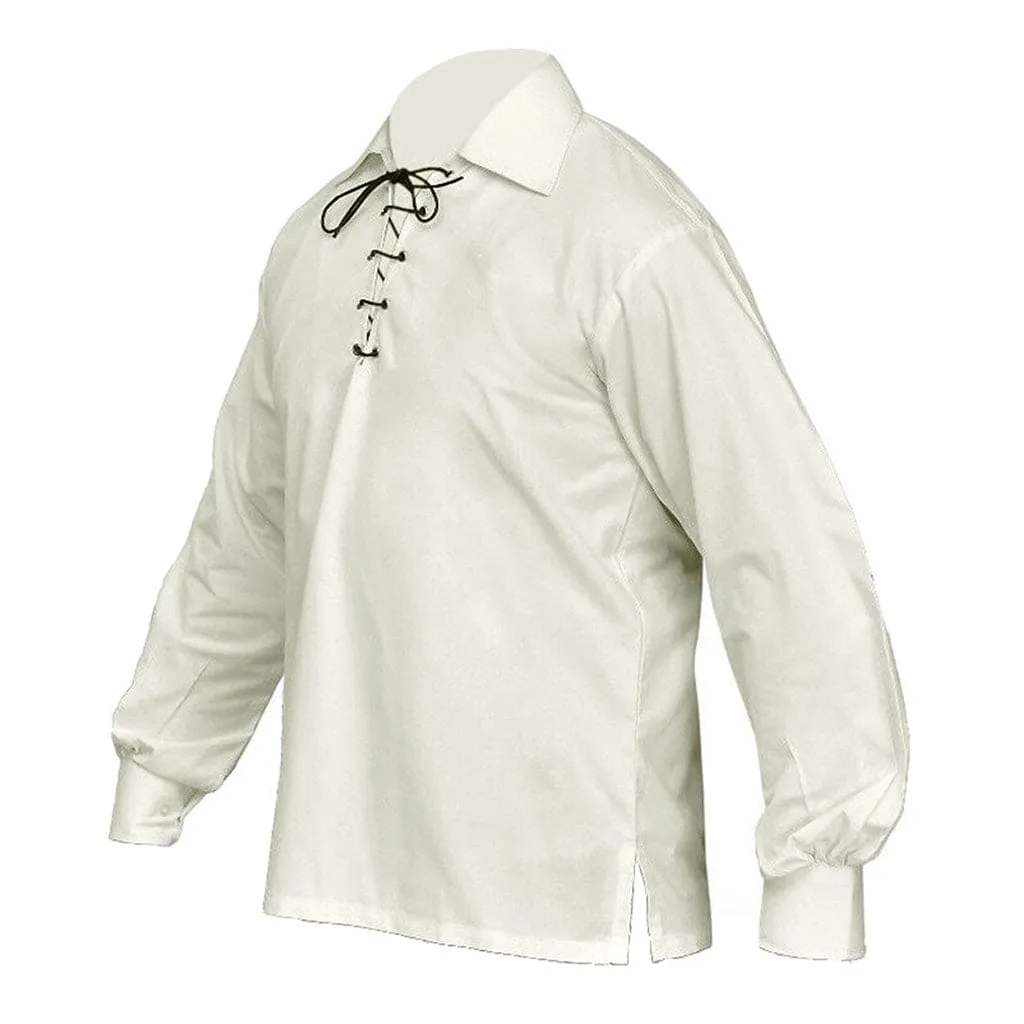 Jacobite Shirt Off-White Ghillie Shirt Cream