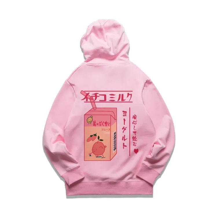 Japanese Strawberry Milk Drink Hoodie AD10438