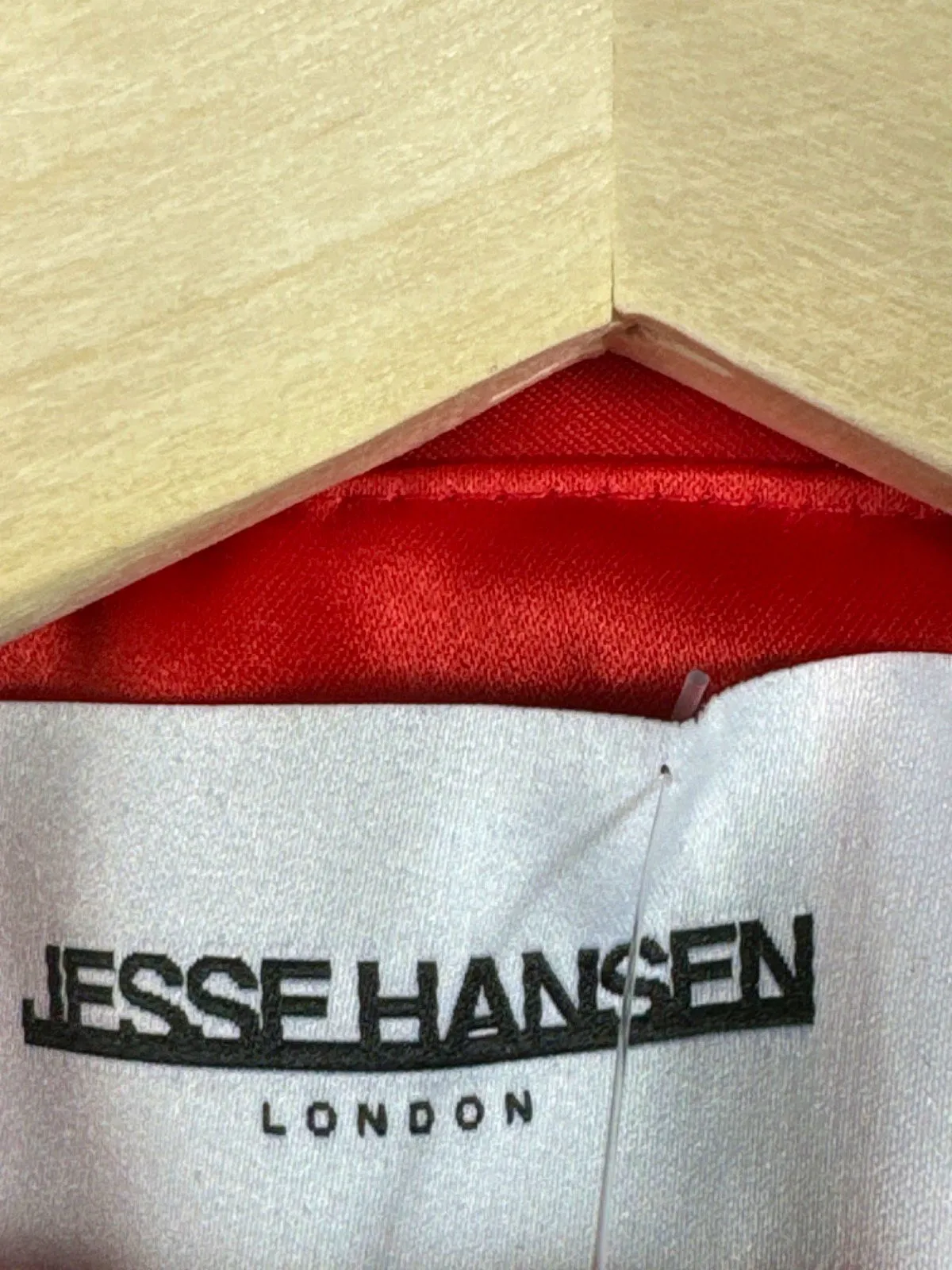 Jesse Hansen Red Cropped Satin Bolero Jacket UK XS