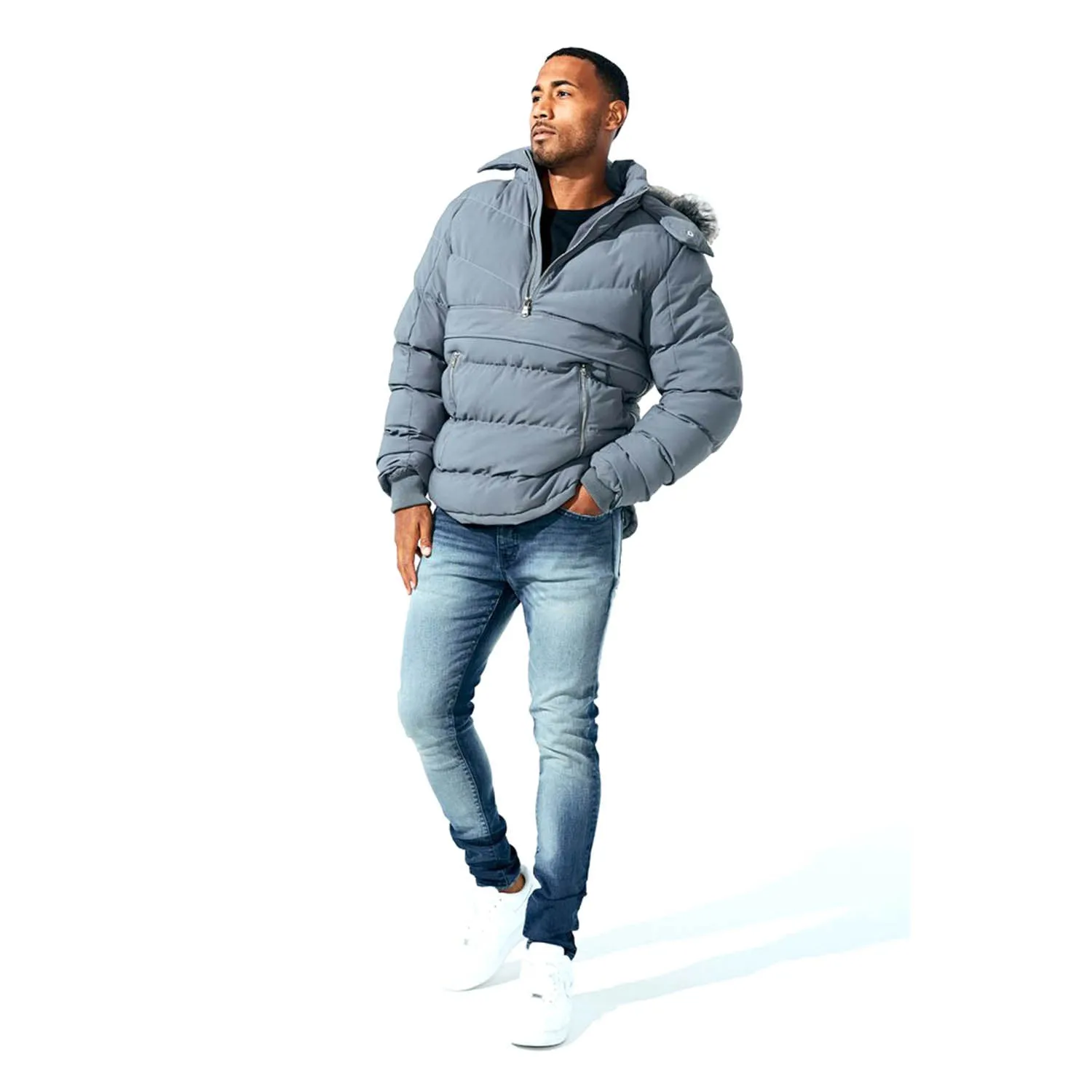 Jordan Craig Concord Pullover Anorak Puffer Men's Jacket 2.0 Charcoal