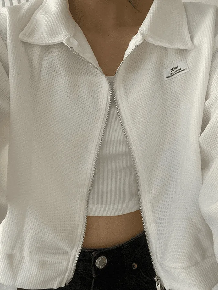 Joskaa Cropped Zip-Up Jacket