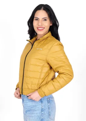 JUMP USA Women Frost Defense Mustard Quilted Jacket