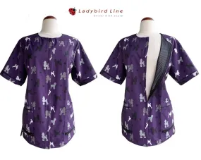 Ladybird Waterproof Bathing Jacket - Purple Poodle