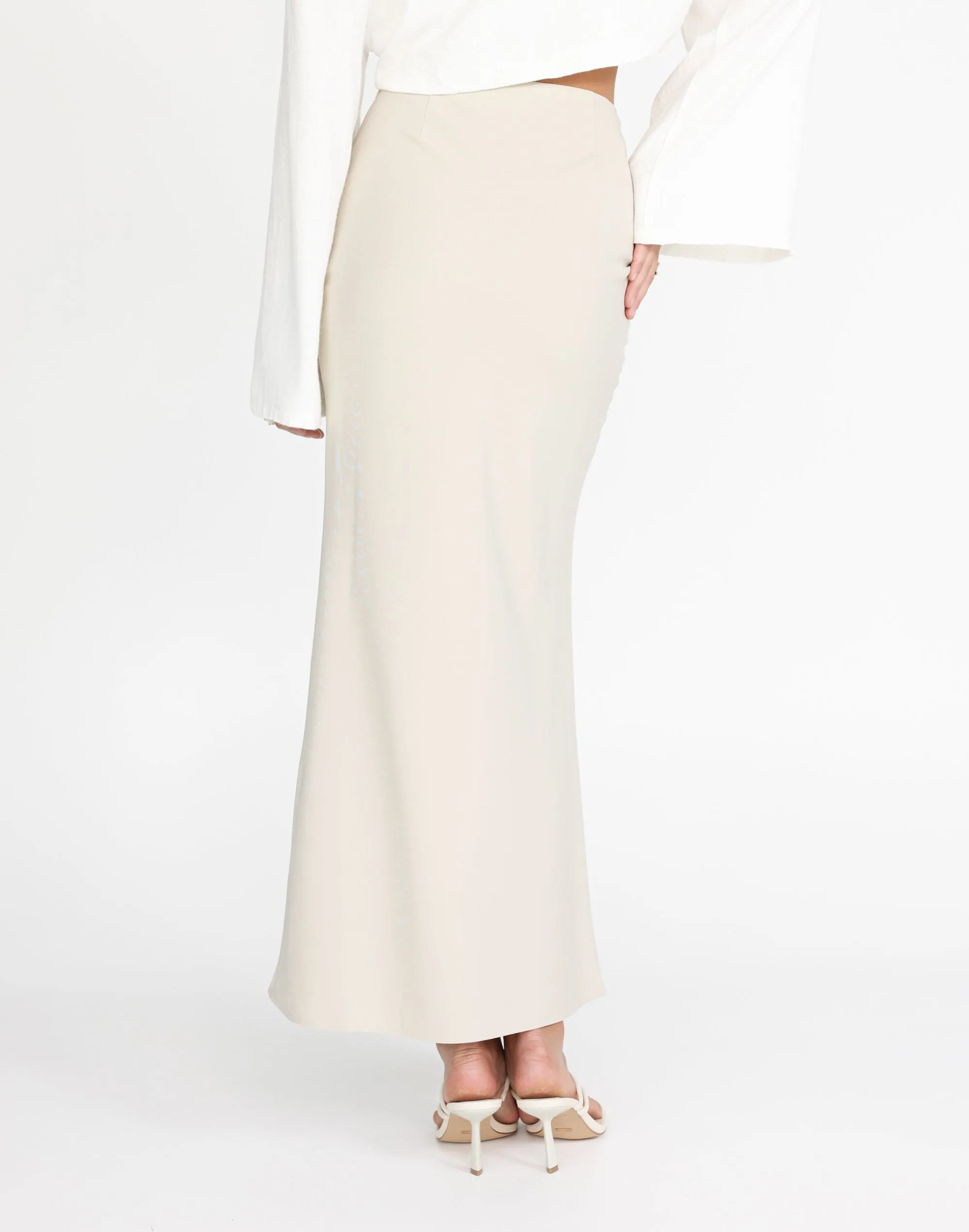 Lilou Maxi Skirt (Pistachio Shell)