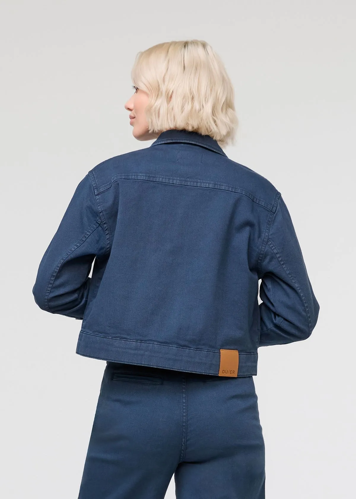 LuxTwill Trucker Jacket - Marine