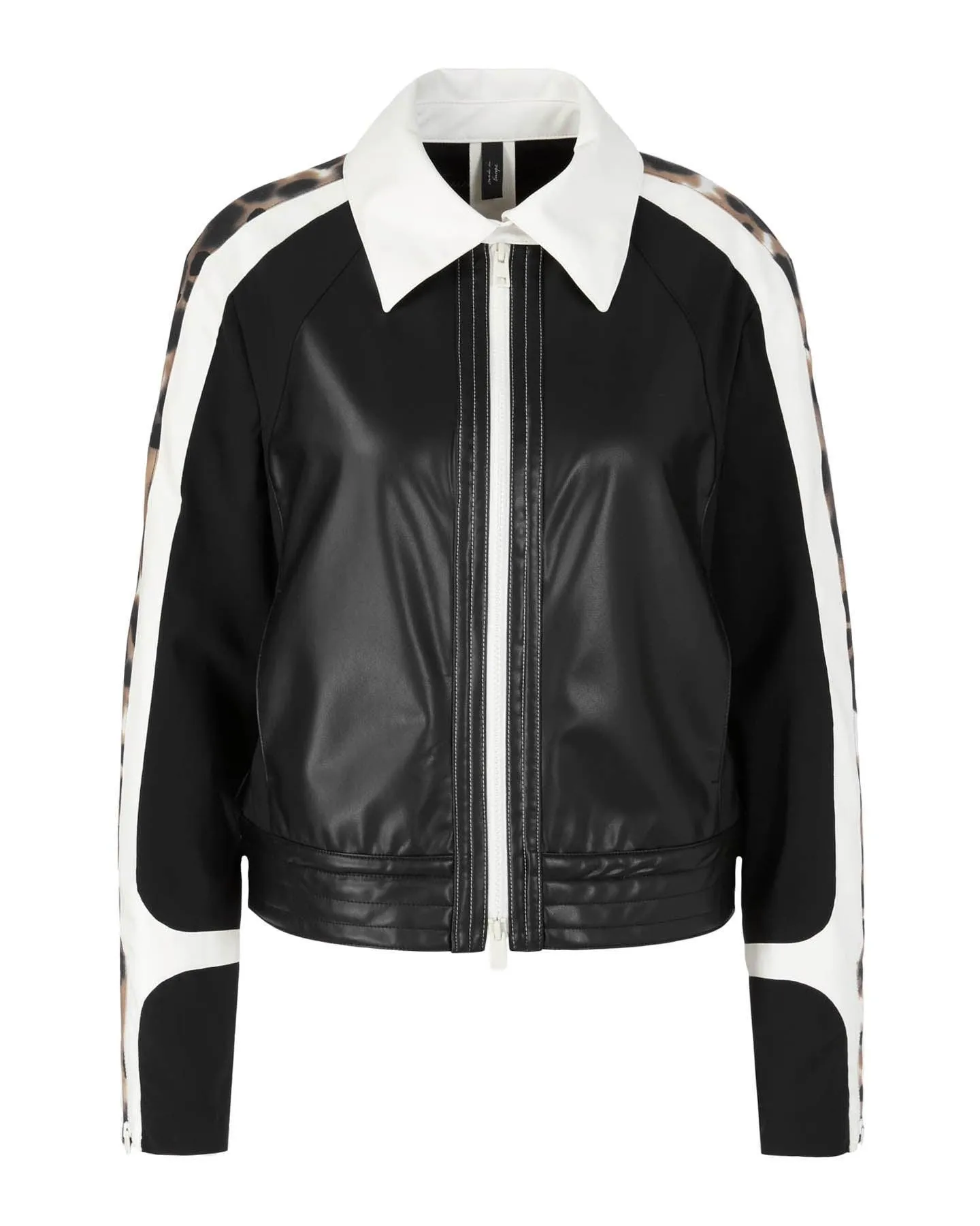 Marc Cain Vegan Zip Contrast Detail Jacket