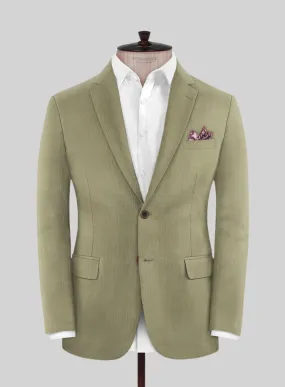 Marco Stretch Dark Khaki Wool Jacket