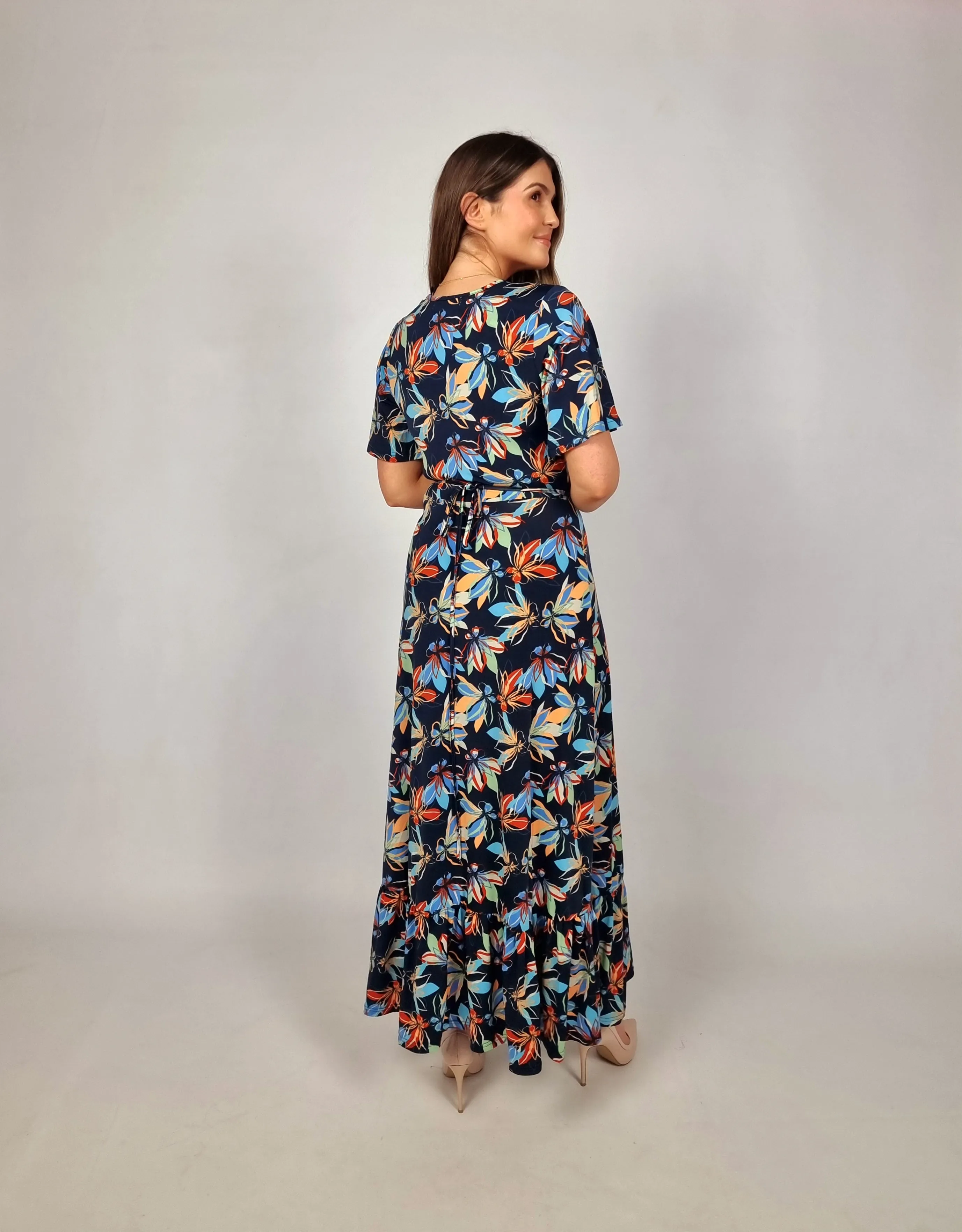 Md'M Long Wrap Dress