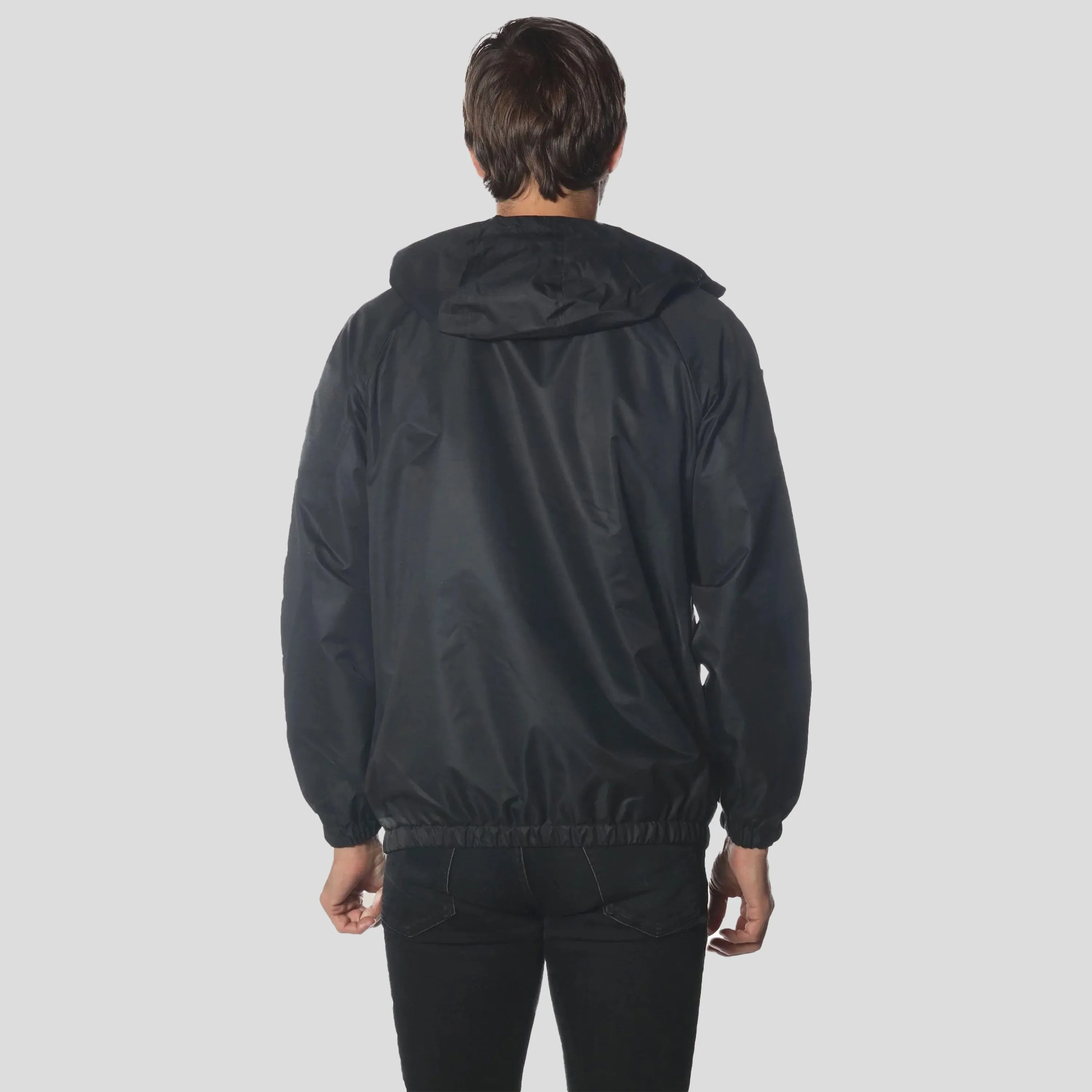 Members Only Men's Asymmetrical Windbreaker Jacket