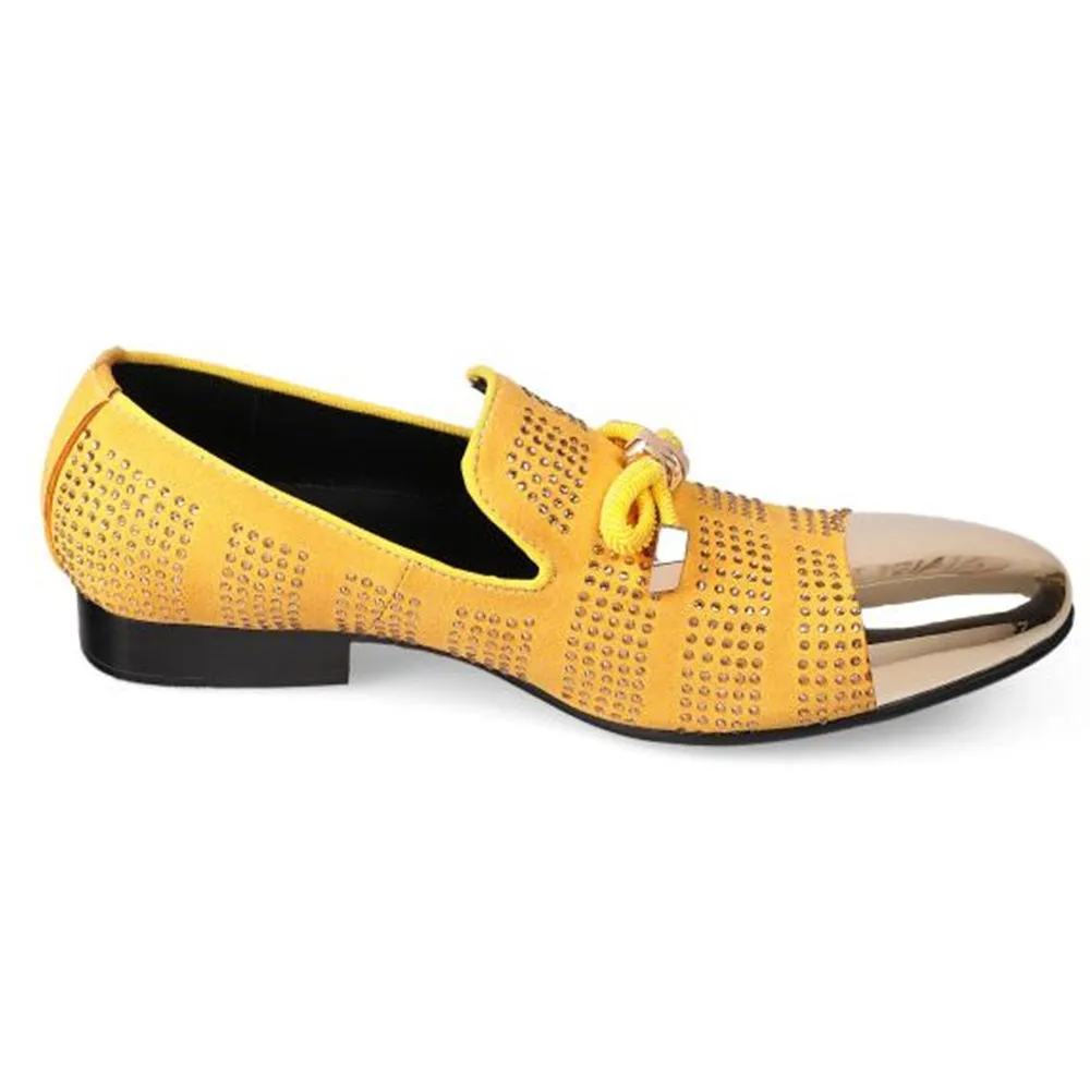 Men Steel Toe Yellow Color Loafer