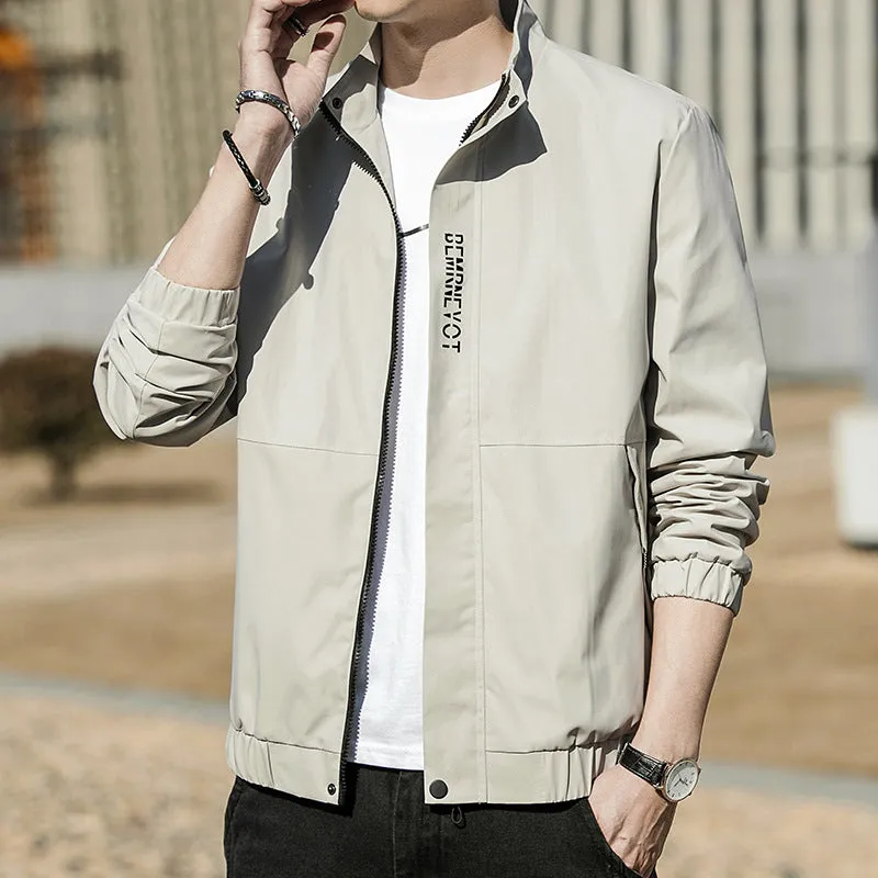 men's spring hooded jacket