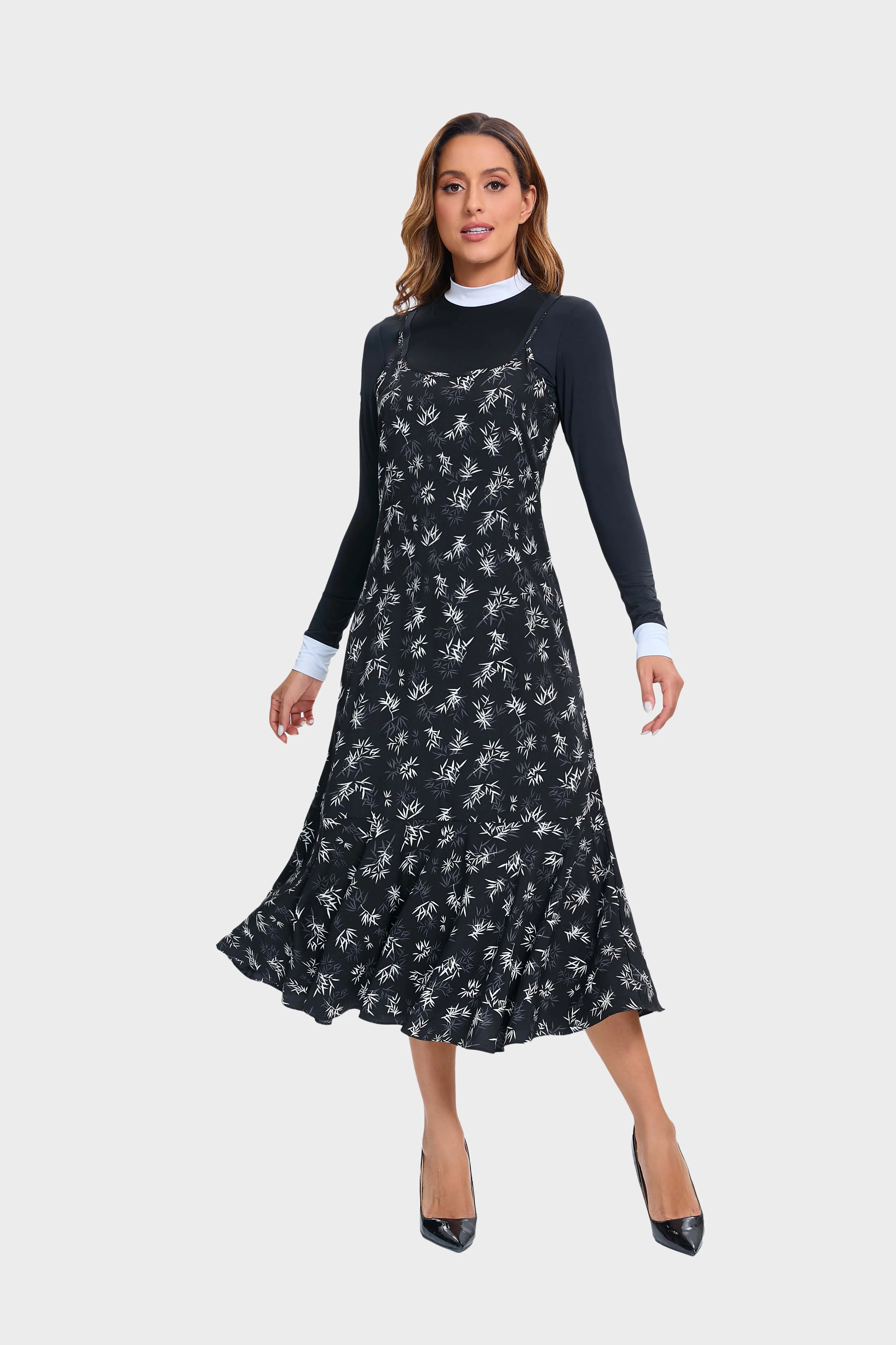 Midnight Floral Slip (Dress Only)