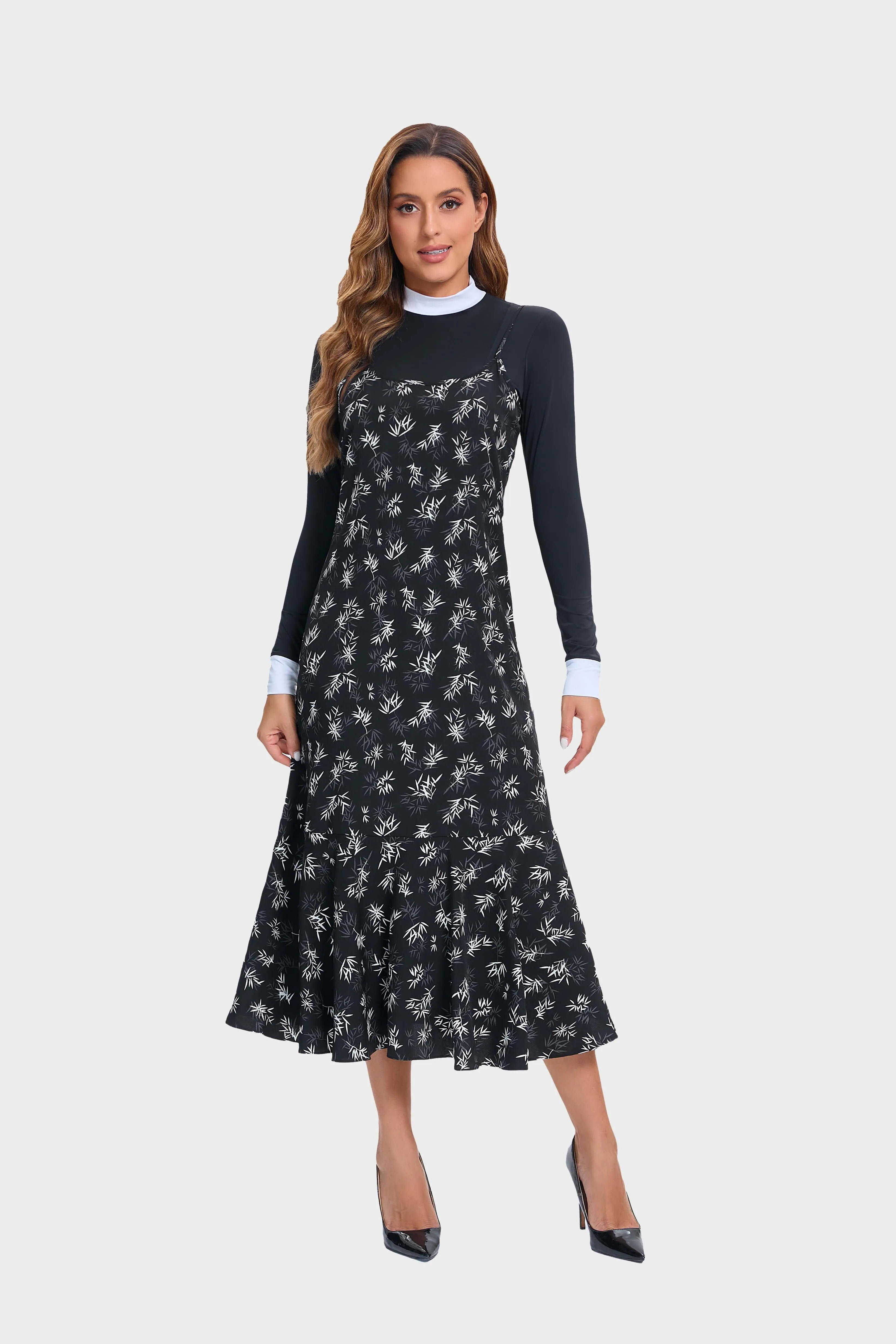 Midnight Floral Slip (Dress Only)