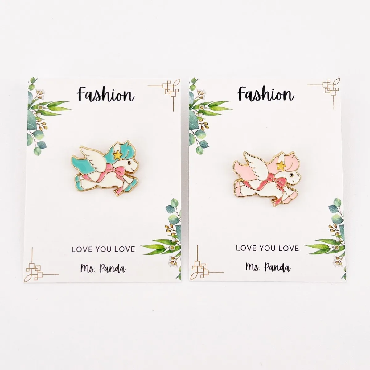 Mini Unicorn Pin 2 pcs Cute Anime Lapel Enamel Pin