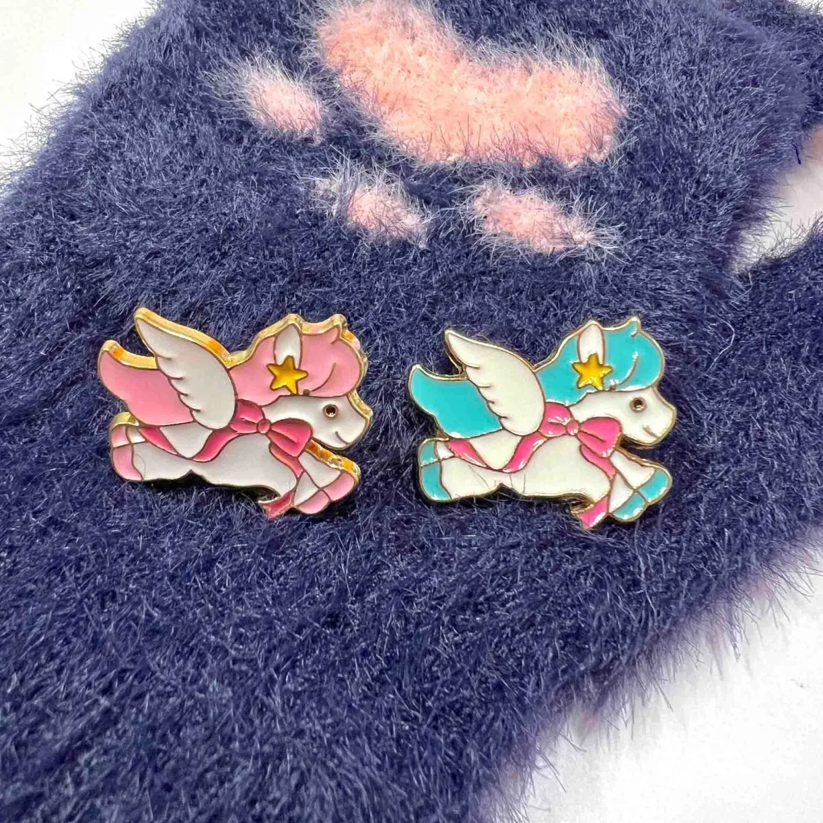 Mini Unicorn Pin 2 pcs Cute Anime Lapel Enamel Pin