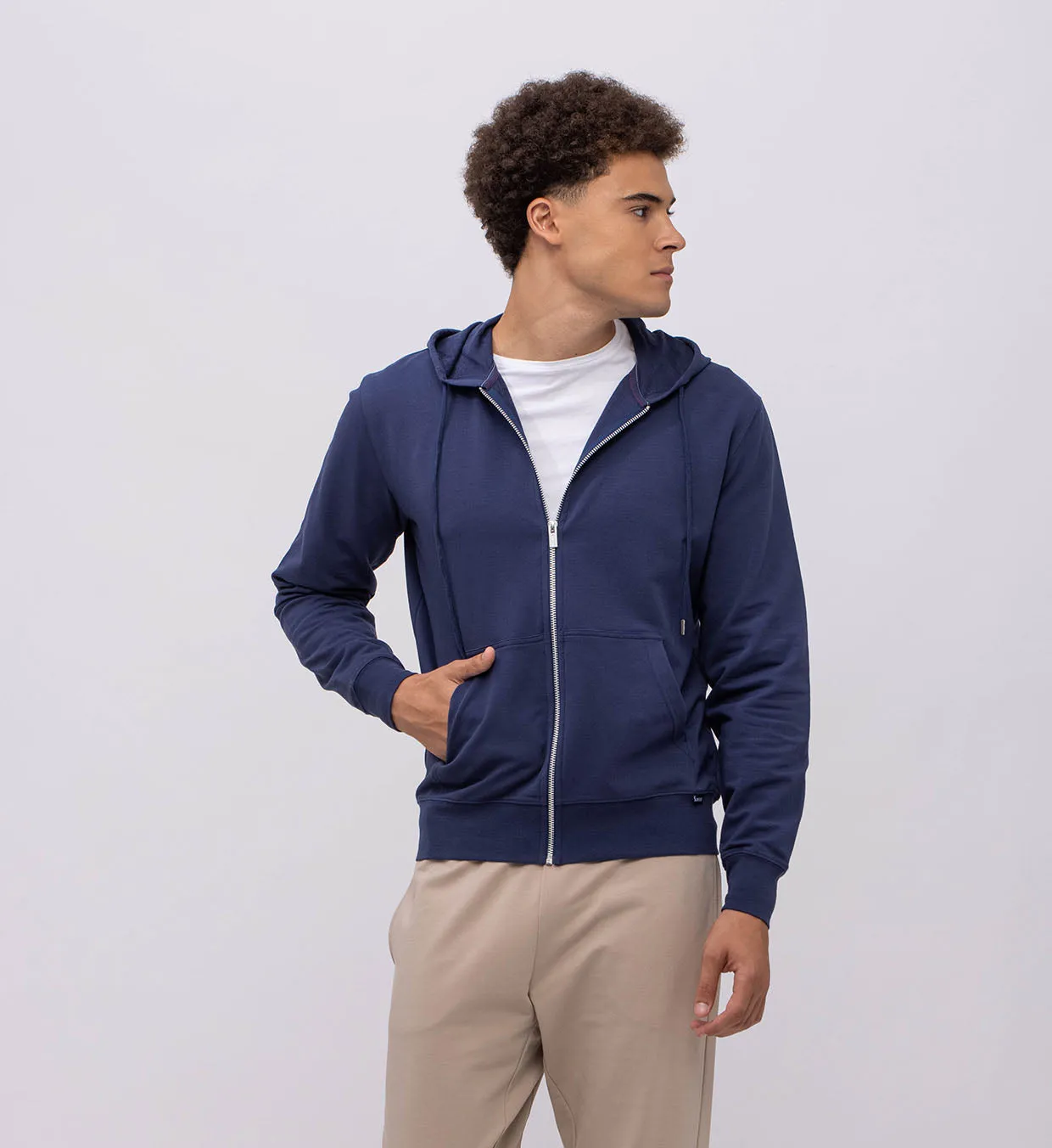 Mist Terry  Hoody   Zipper