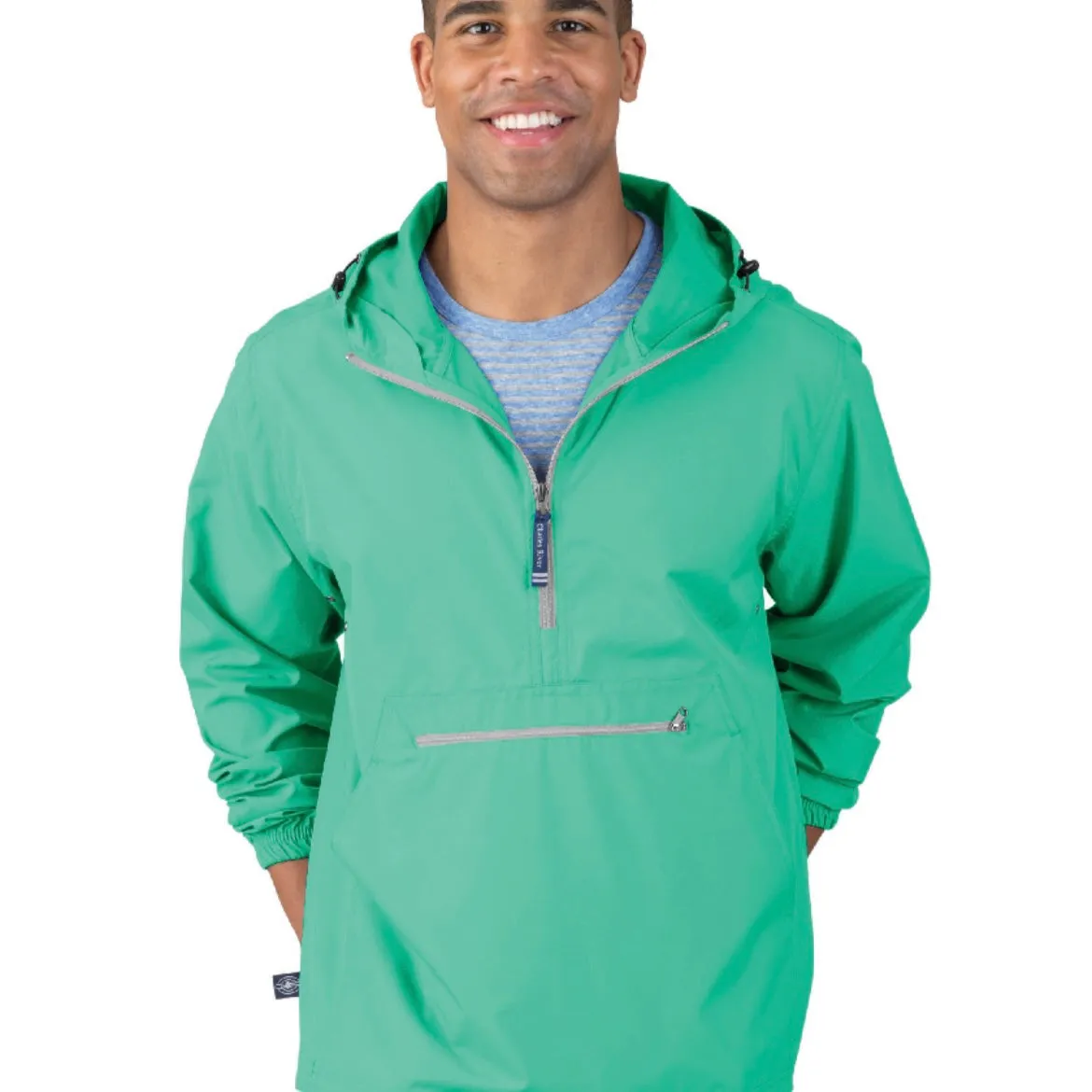 MONOGRAM MINT ADULT  RAIN PULLOVER