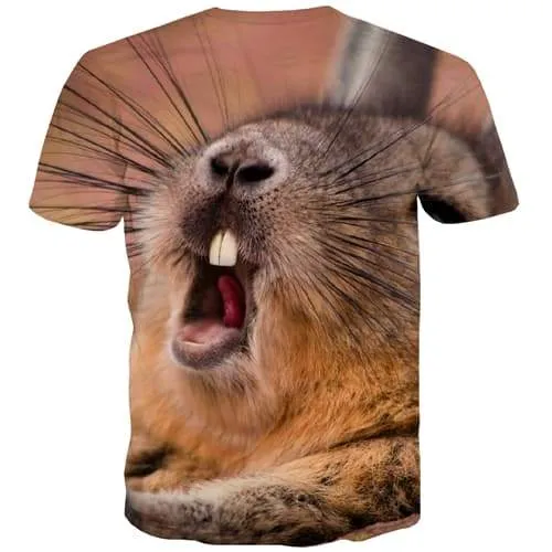 Mouse T shirts Men Animal Tshirt Anime Lovely Tshirts Cool Harajuku T-shirts 3d Funny T shirts Funny Short Sleeve T shirts Men