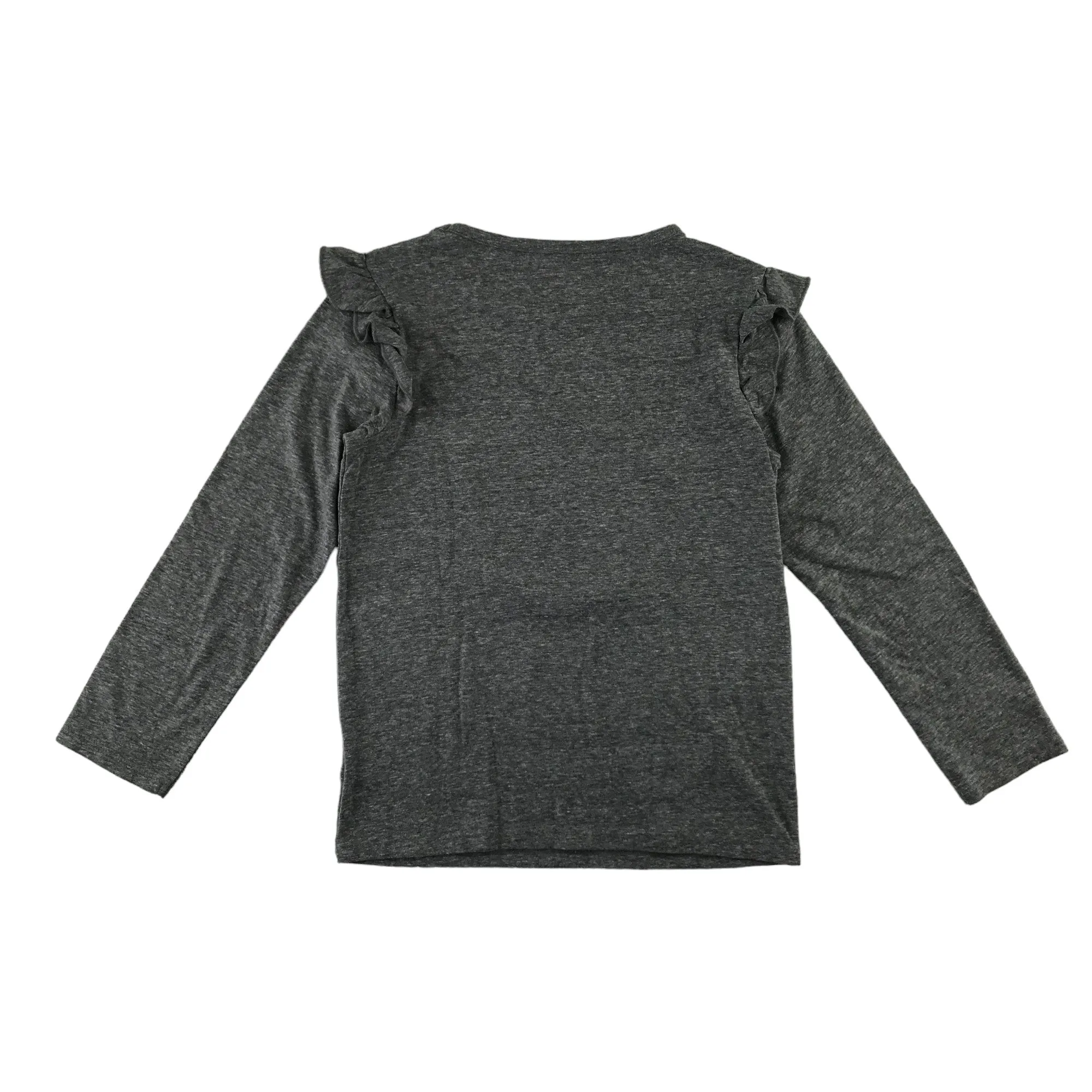 Next t-shirt 8-9 years grey glitter star print long sleeve