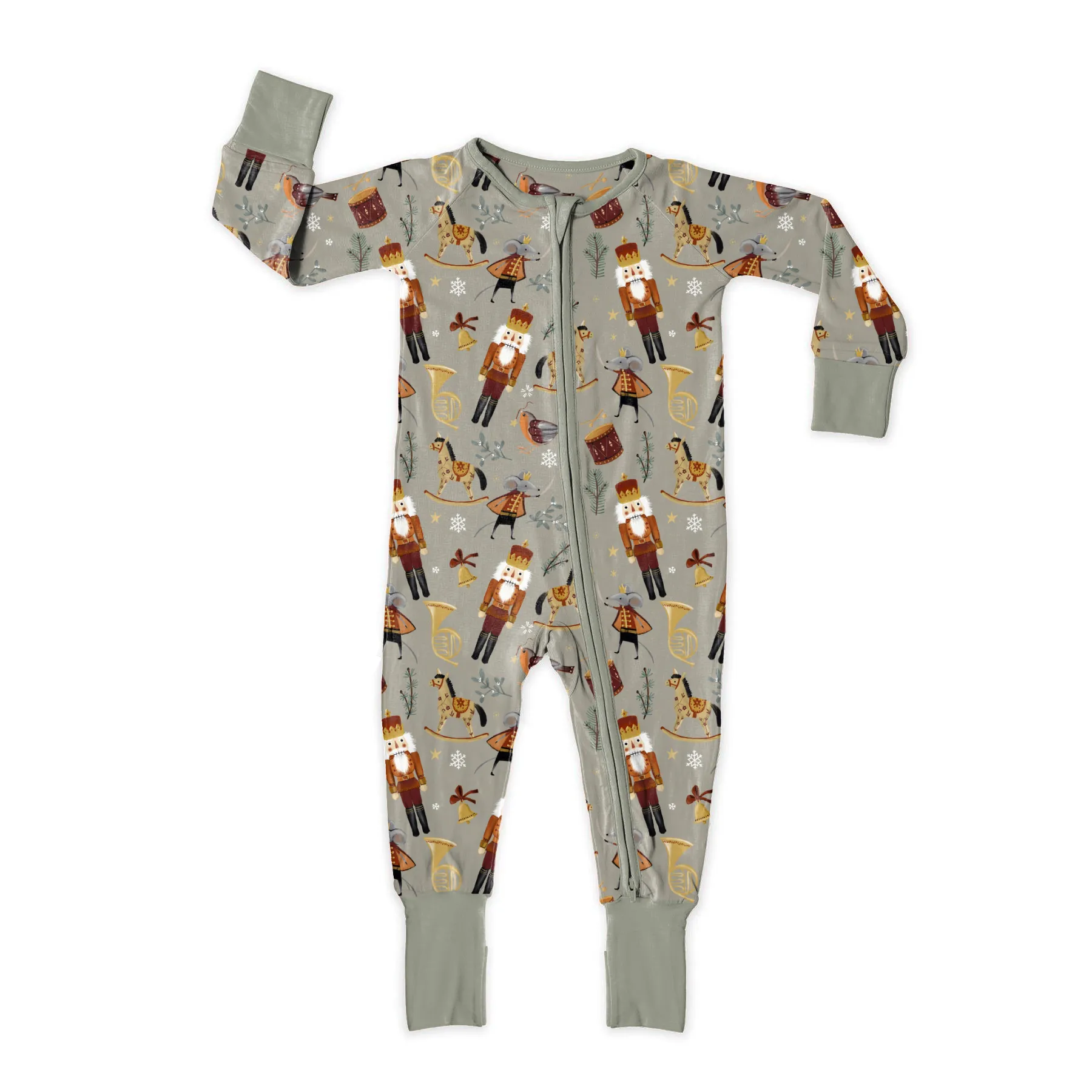 Nutcracker Zip Romper