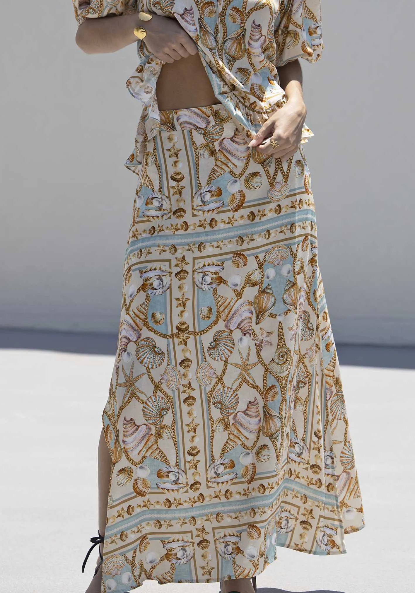 Ocean Treasure Maxi Skirt