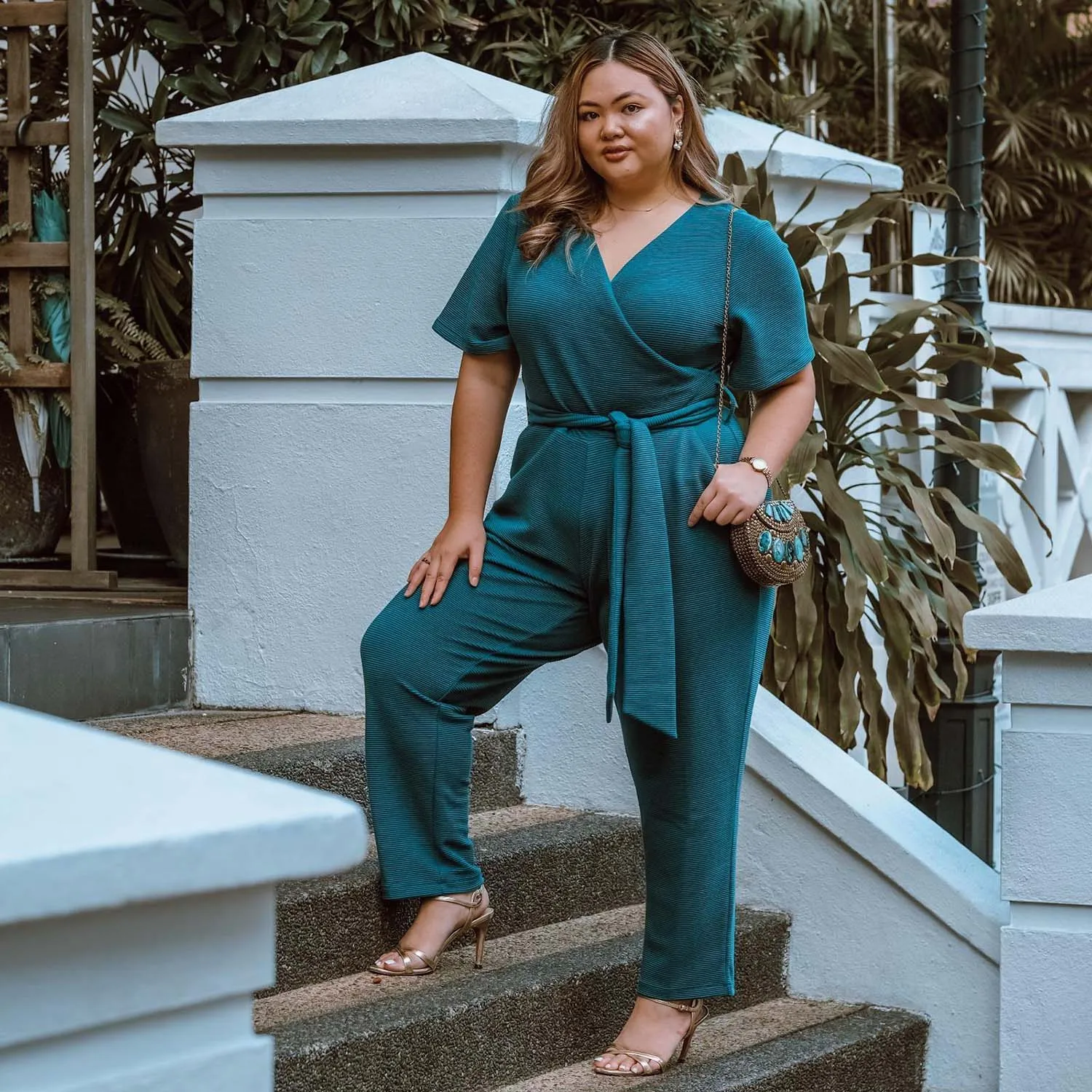 Ottoman Wrap Jumpsuit