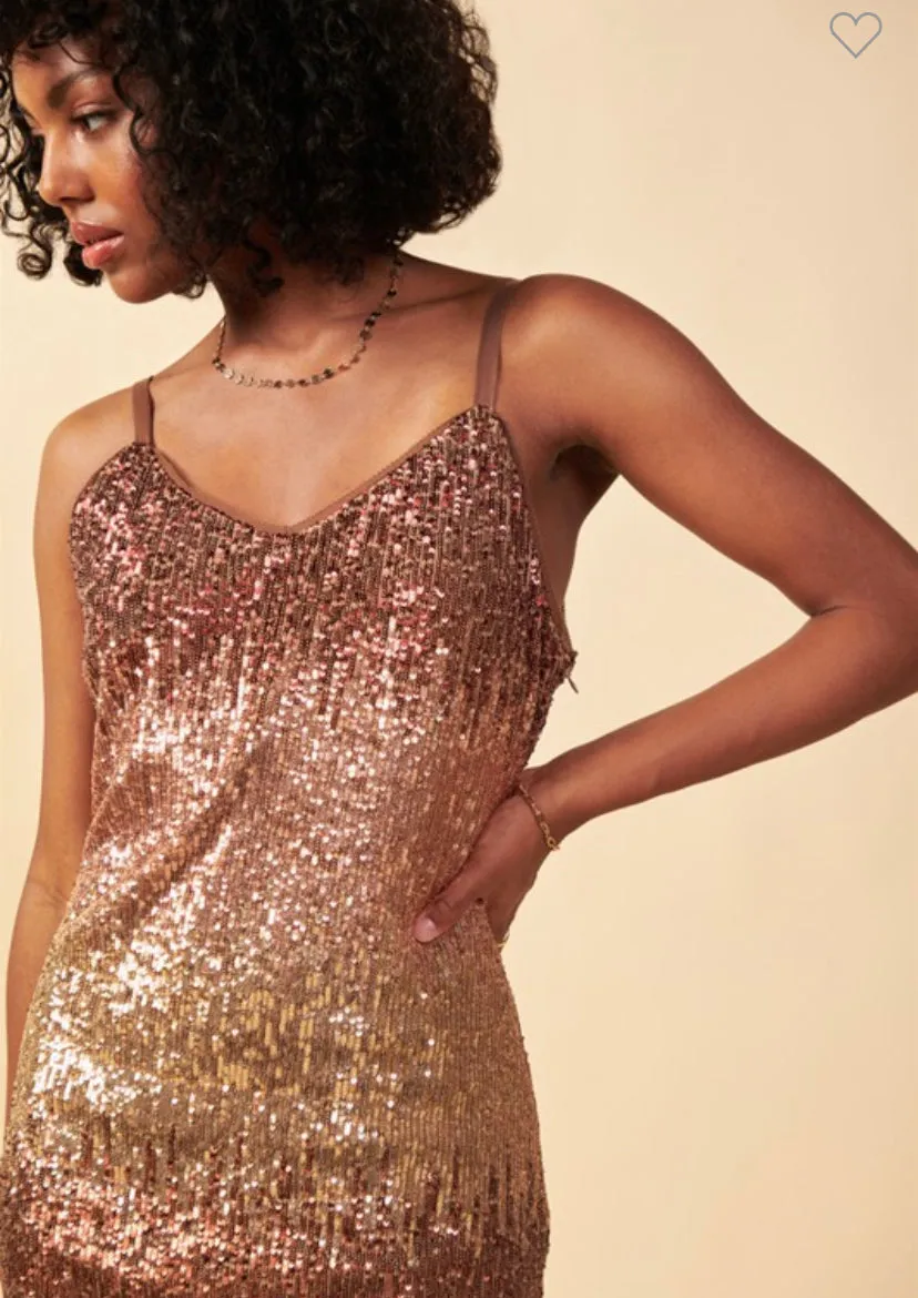 Outstanding Ombré Sequin Dress