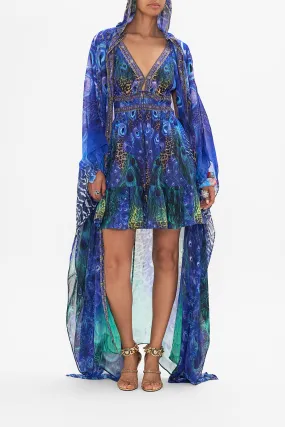 OVERSIZED ROBE PEACOCK ROCK