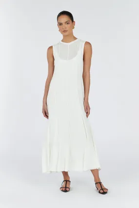 PARKER OFF WHITE KNIT DRESS