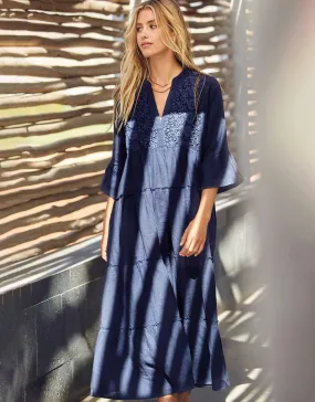 Penny Maxi Dress - Navy Blue