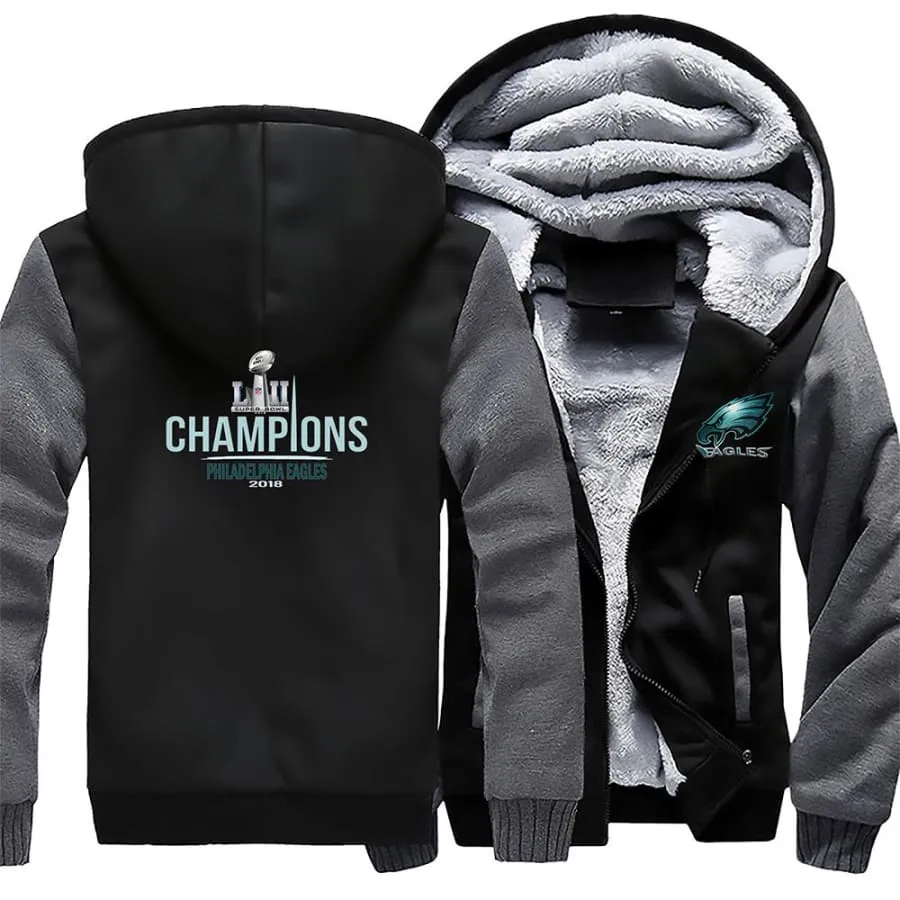 Philadelphia eagles Fan Jacket| eagles Super Bowl Fan Varsity Jackets Pullover Mens Womens (4 Colors)