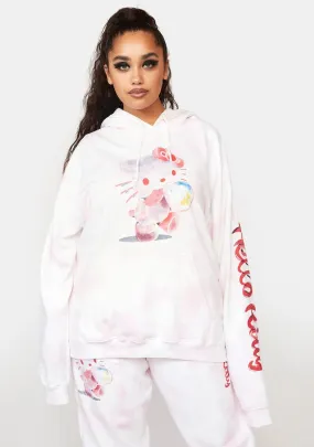 Plus Hello Kitty Bubble Tie Dye Hoodie