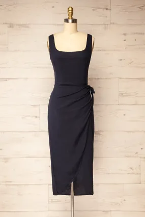 Polarion | Navy Wrap Dress