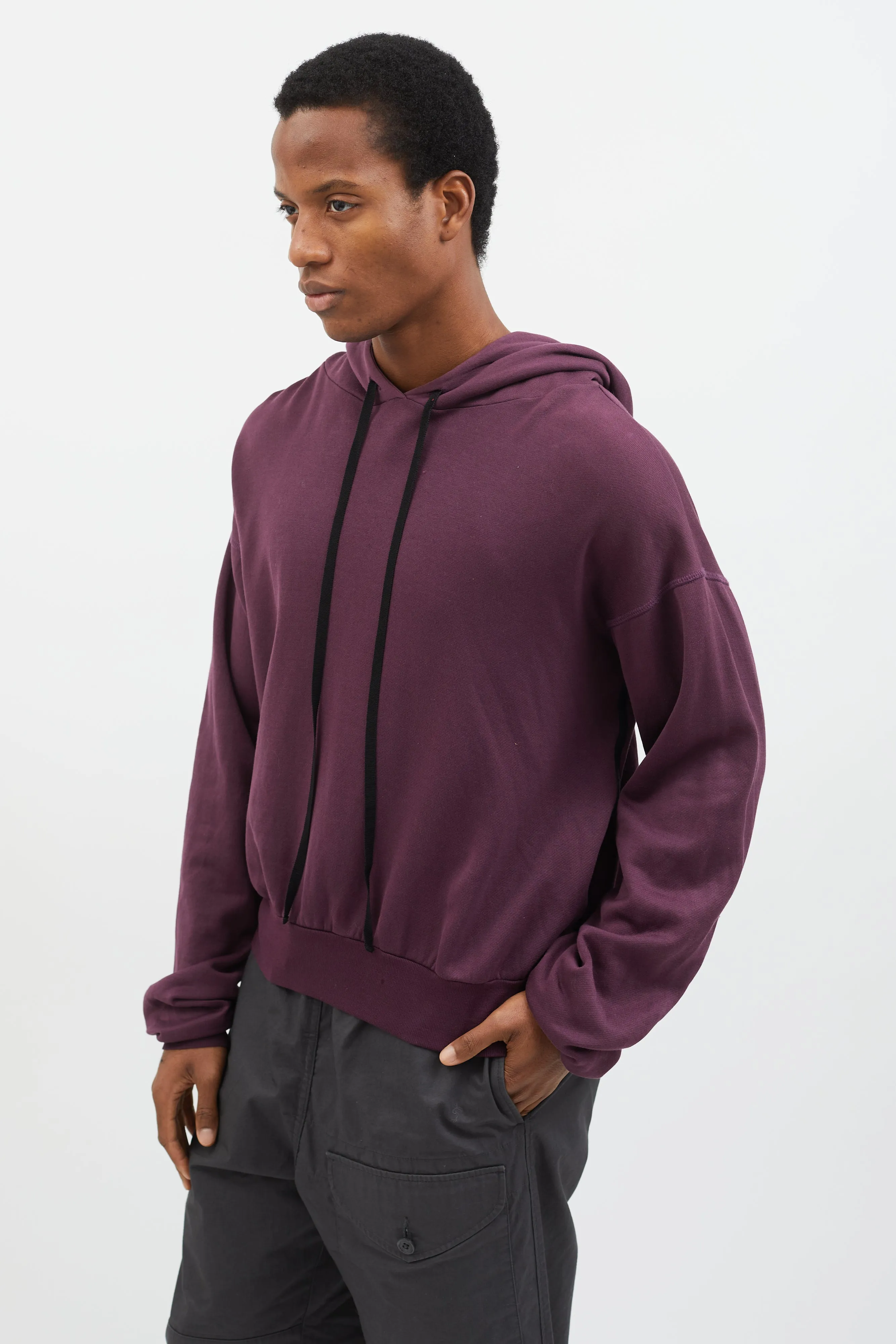 Purple Full-Zip Two-Way Hoodie