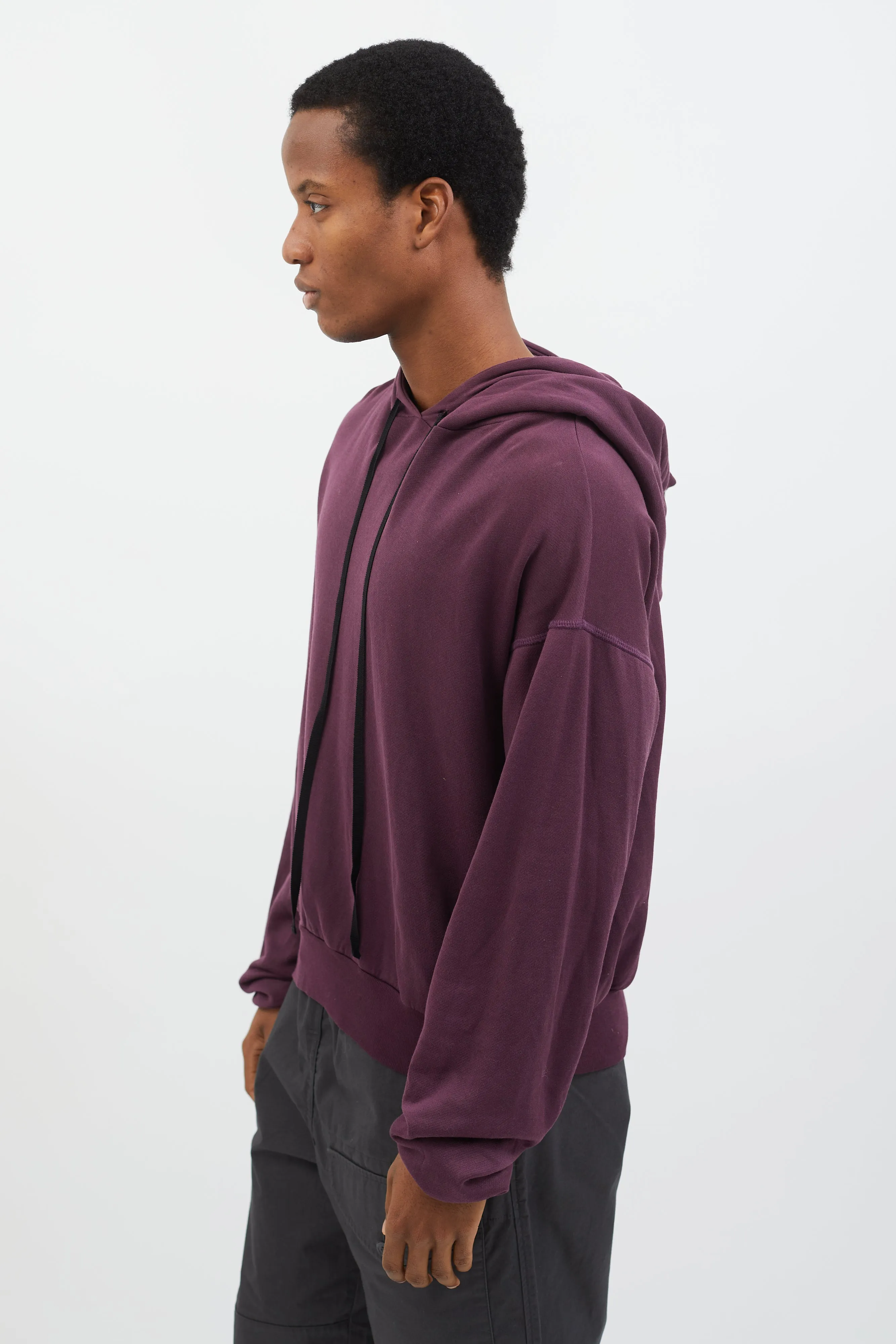 Purple Full-Zip Two-Way Hoodie