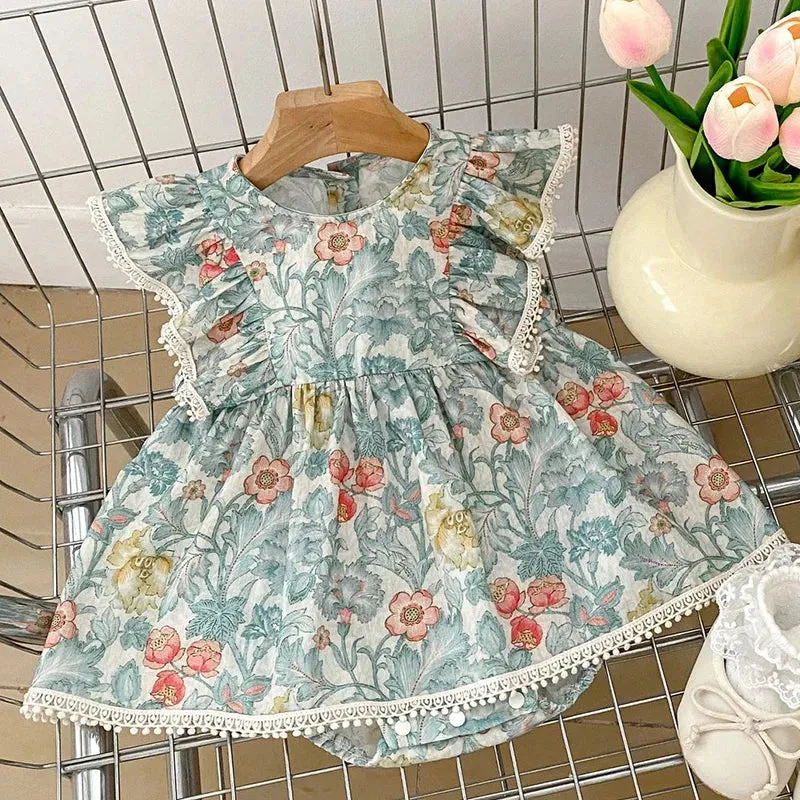 "Constance" English Garden Romper