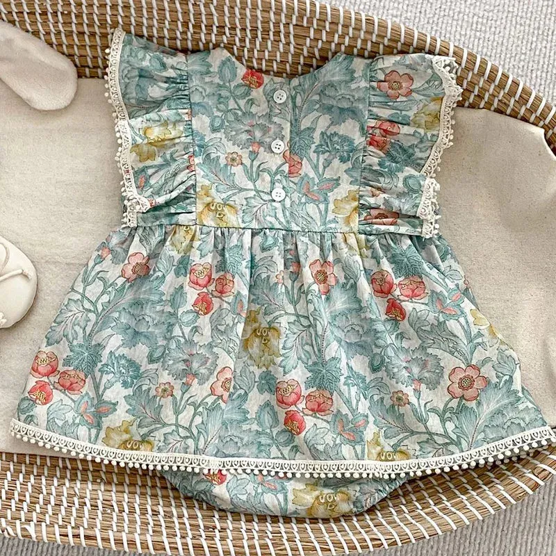 "Constance" English Garden Romper