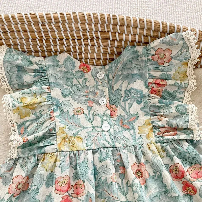 "Constance" English Garden Romper