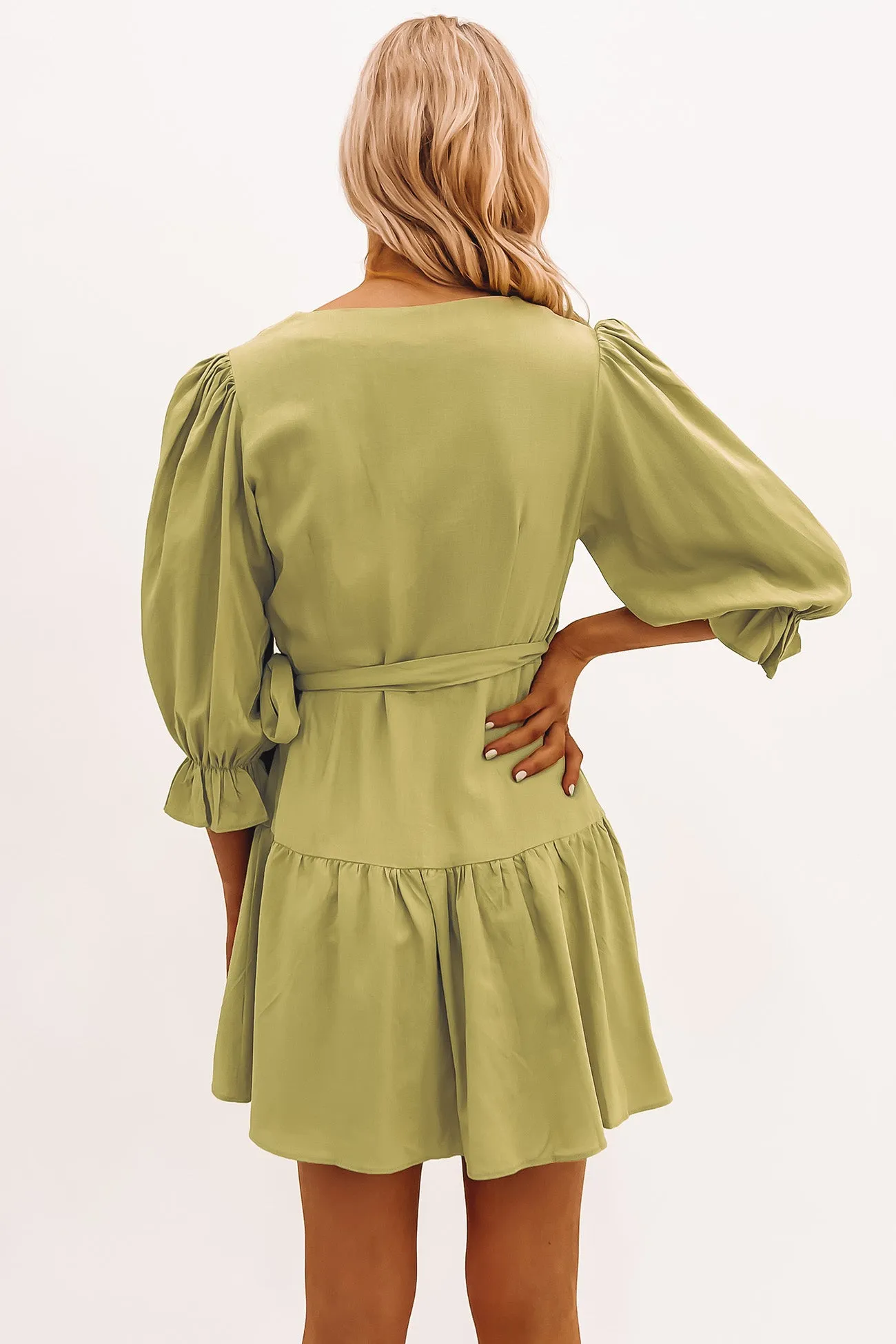 Rachel Mini Dress Sage